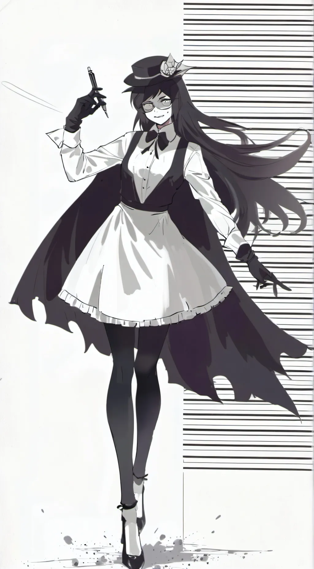 ai character: Miss circle  background