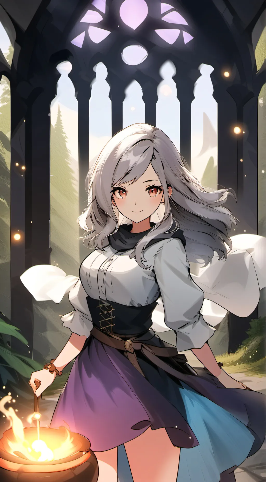 ai character: Aeris  background