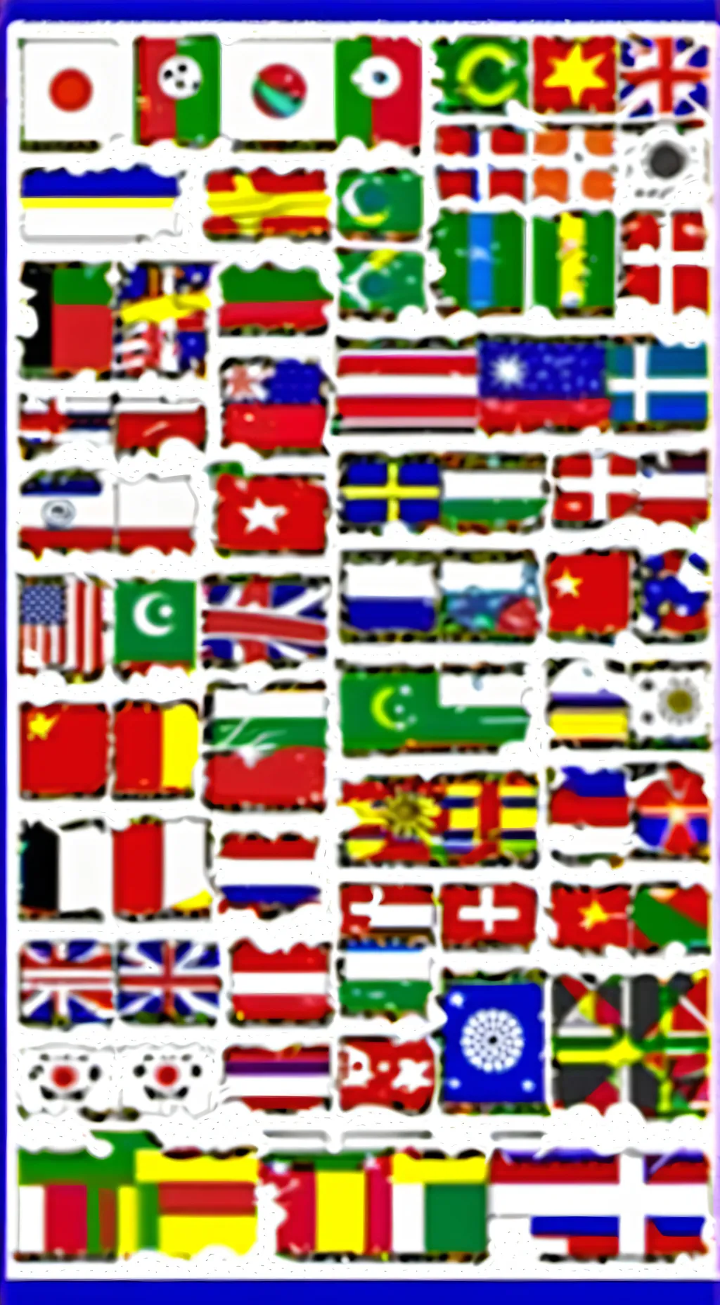 ai character: country balls background