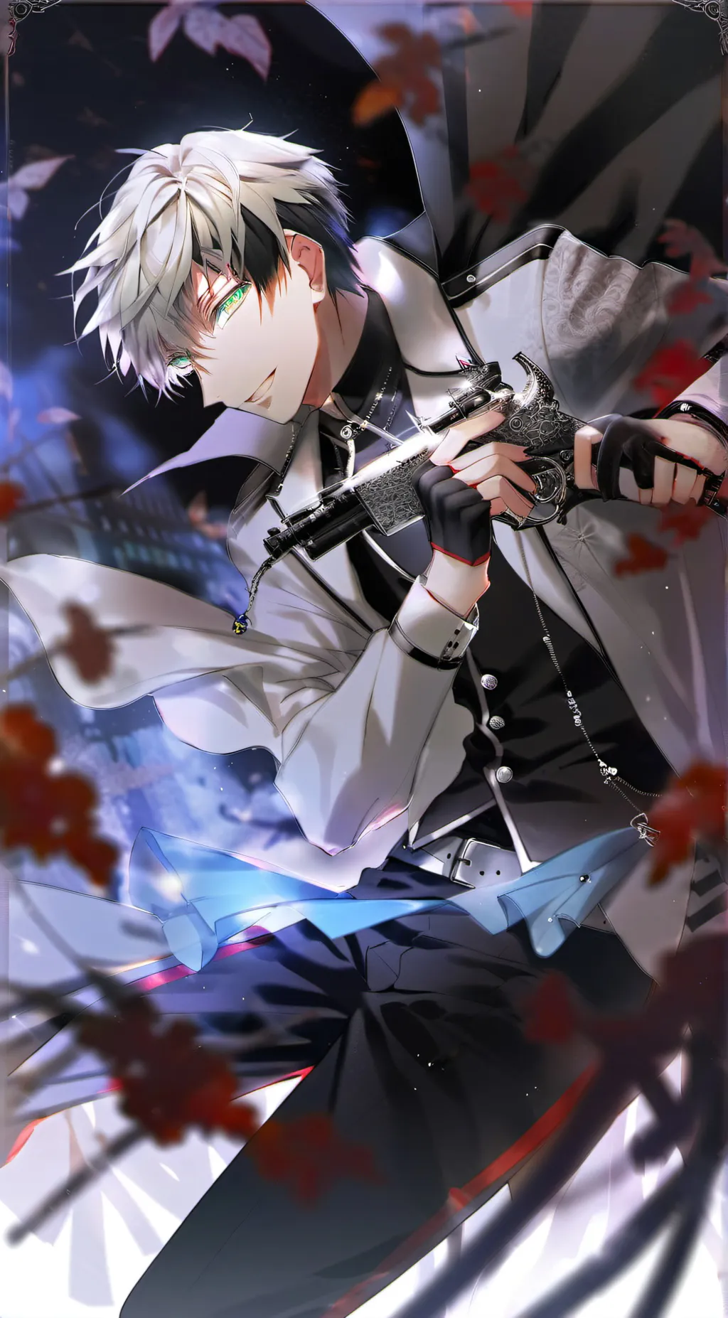 ai character: gojo satoru  background