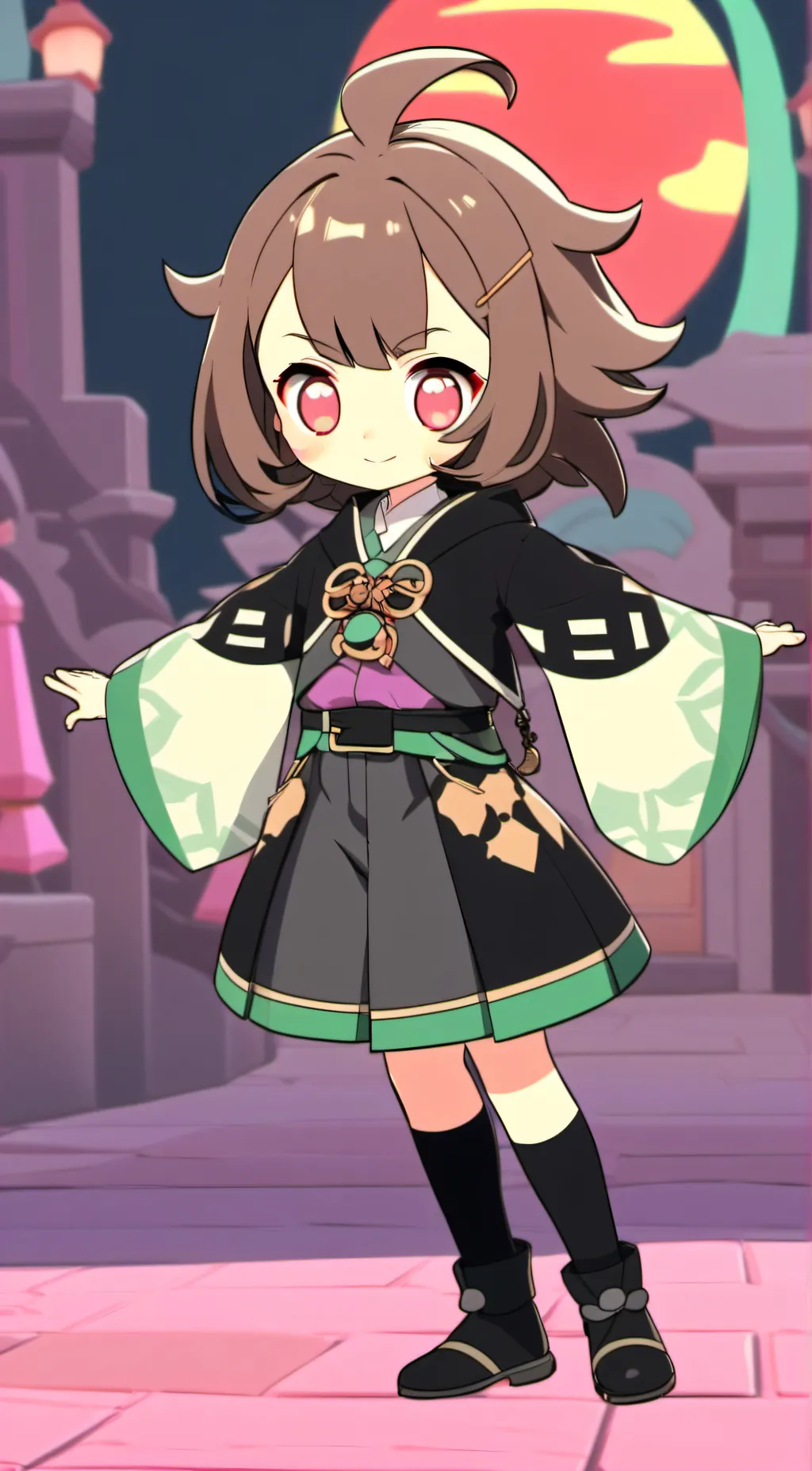 ai character: Kuru Kuru background