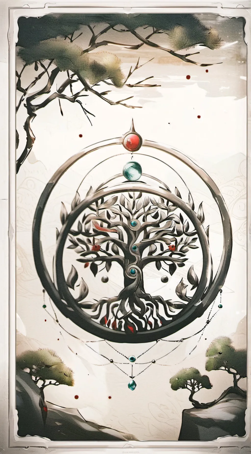 ai character: the Tree of Life background