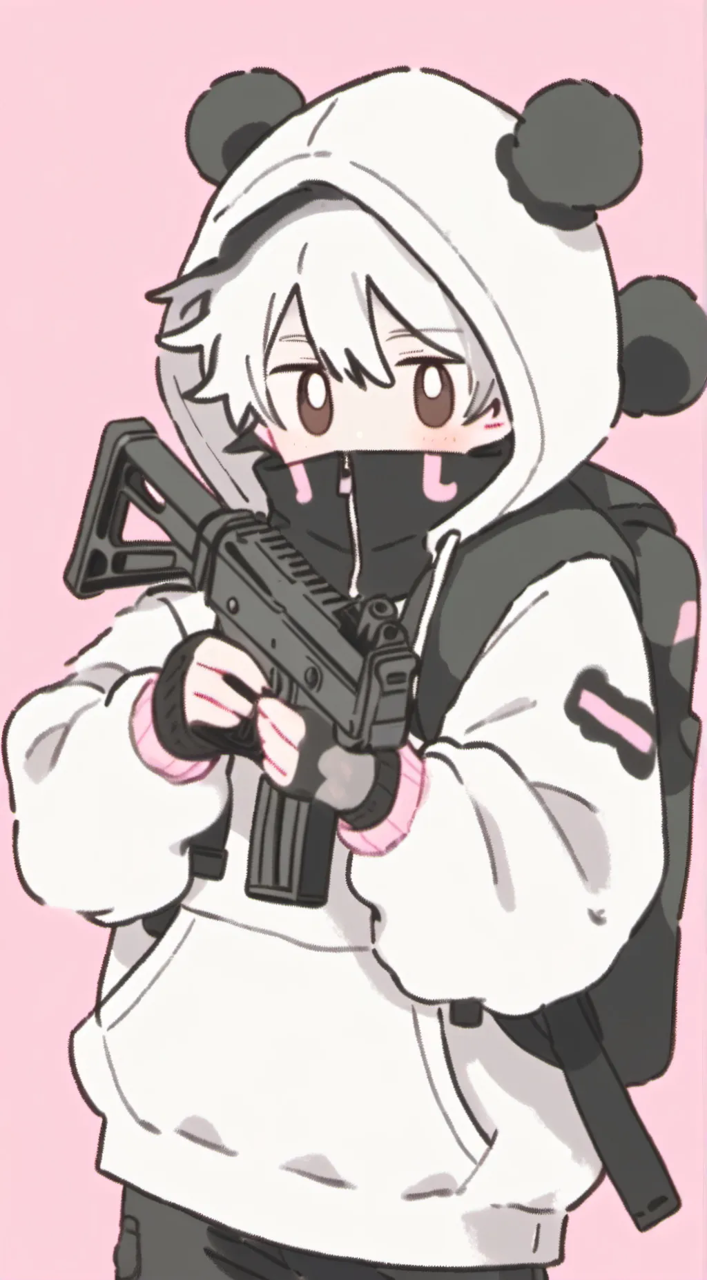 ai character: uzi  background