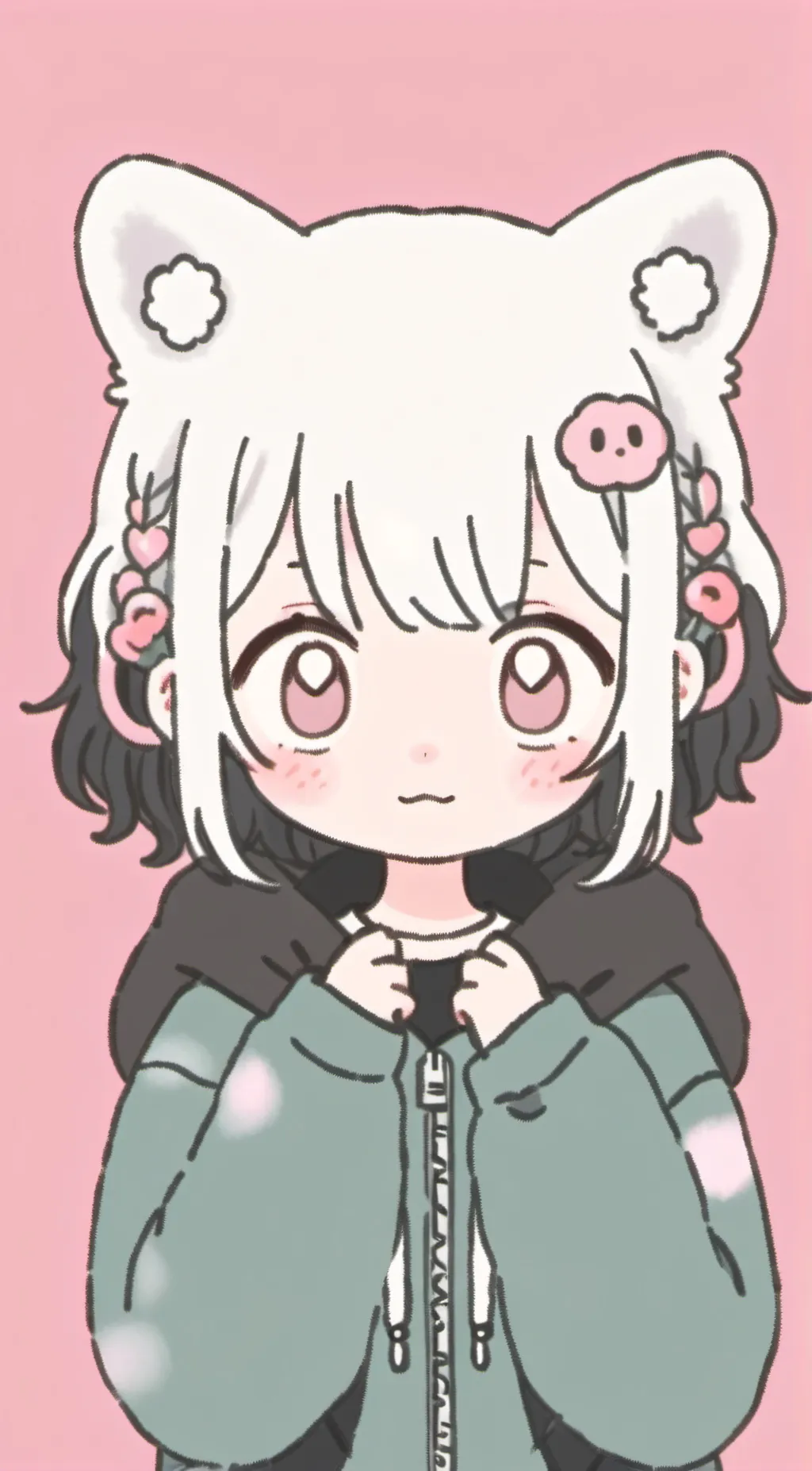 ai character: EMOJICAT COMMUNITY background