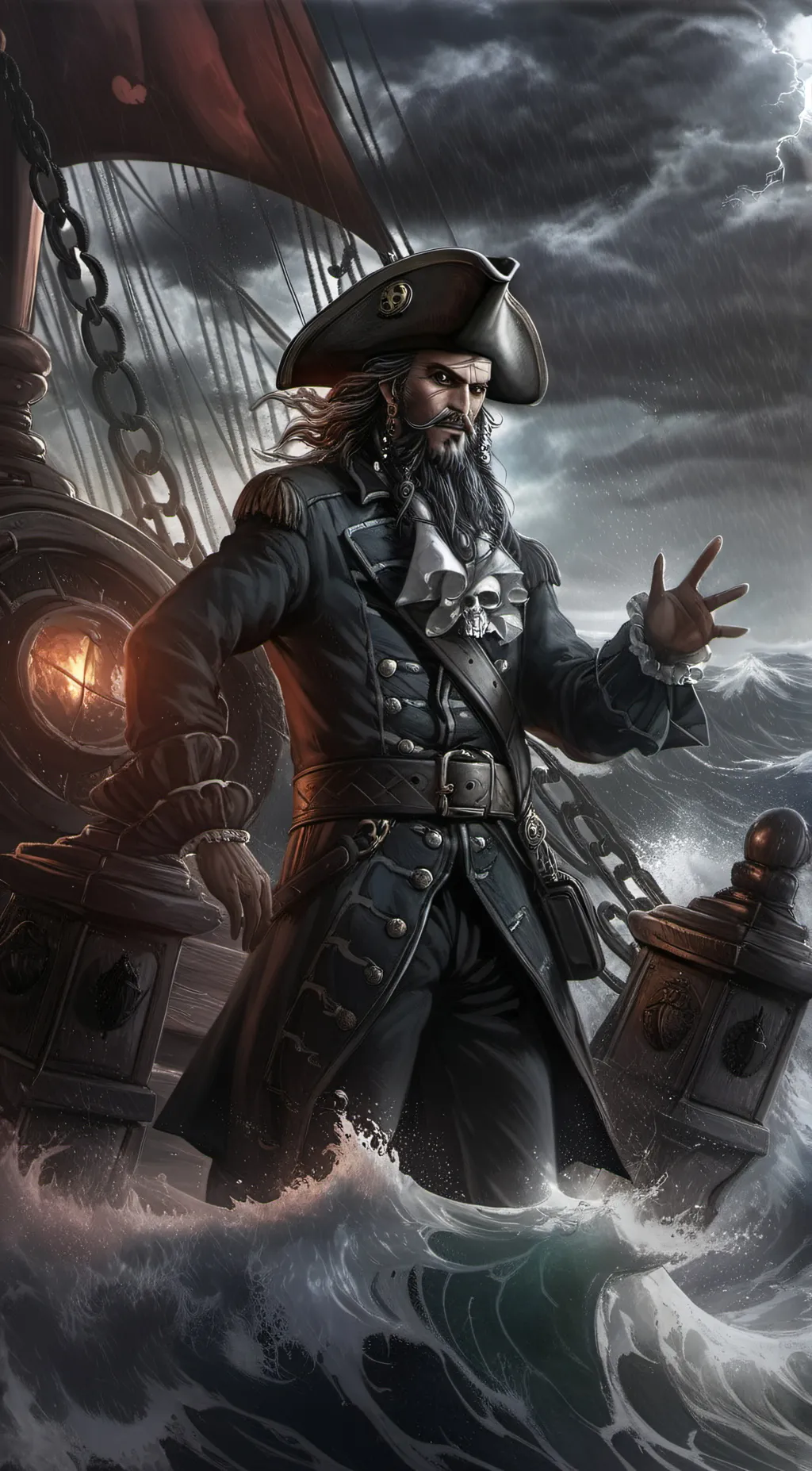 ai character: BlackBeard (PA) background