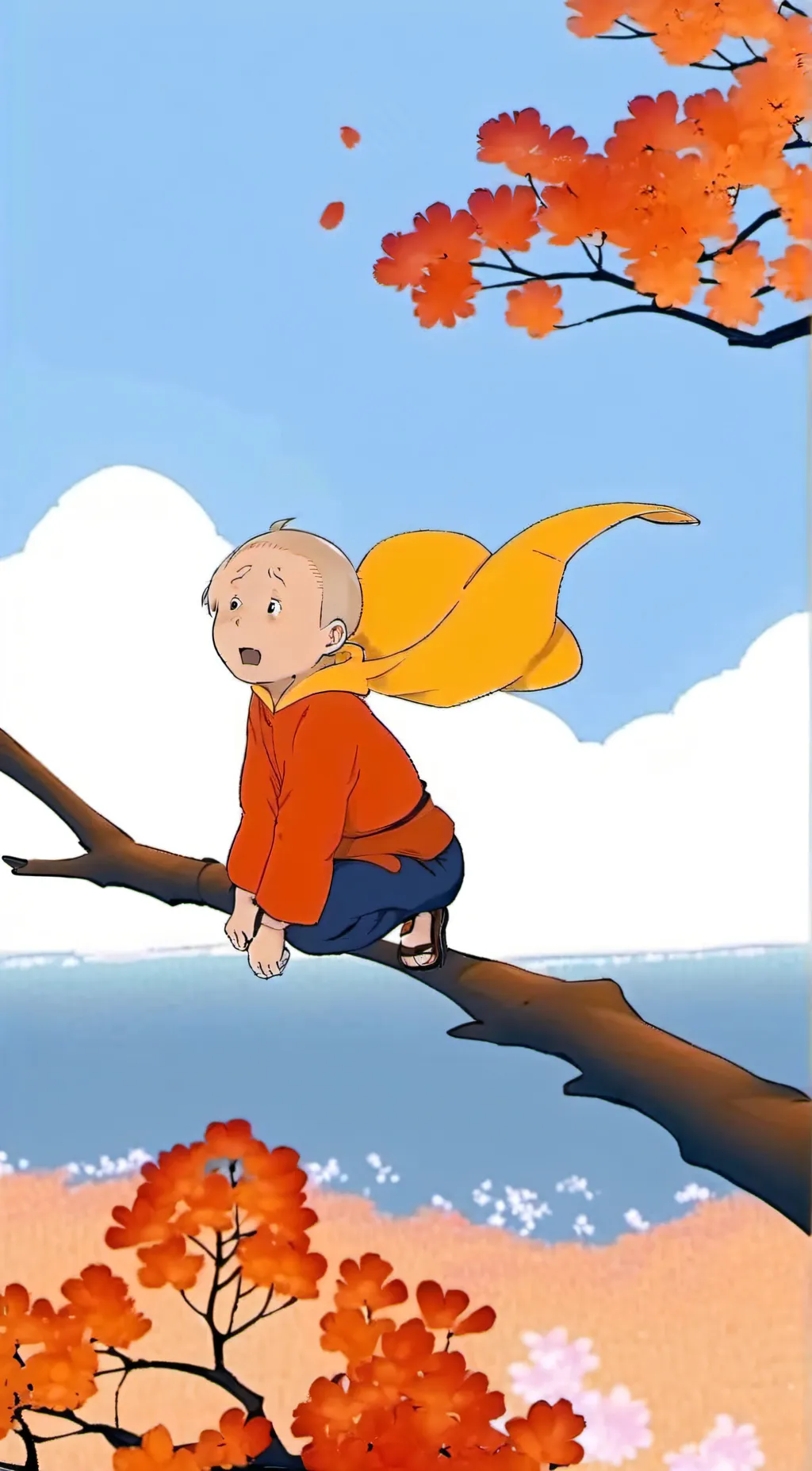 ai character: CAILLOU😍😍💅💅 background