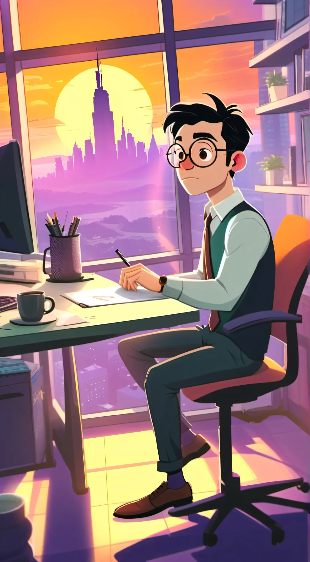 ai character: david background