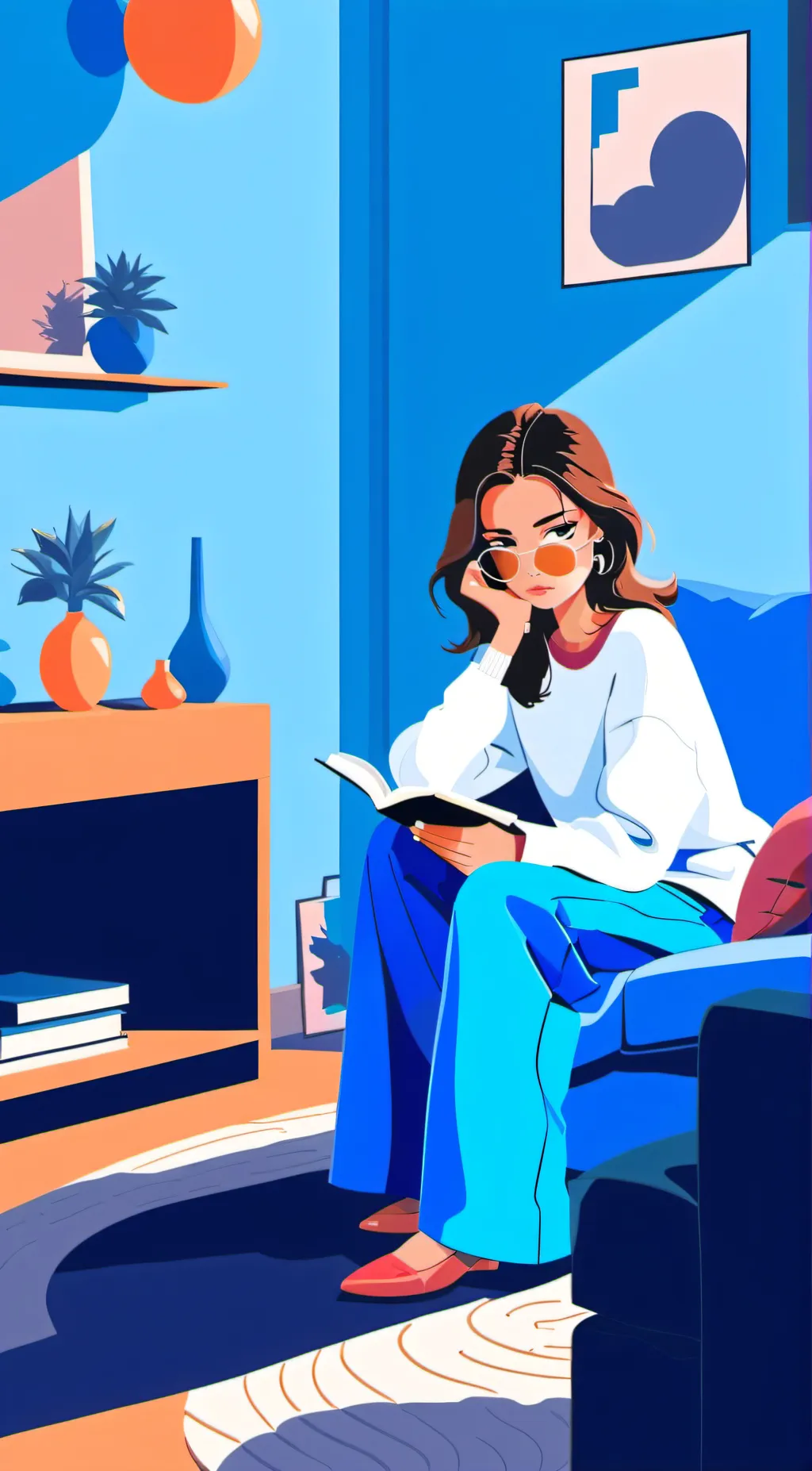 ai character: Melanie  background