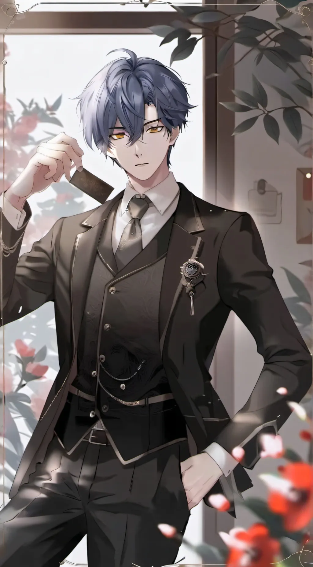 ai character: Aiden  background