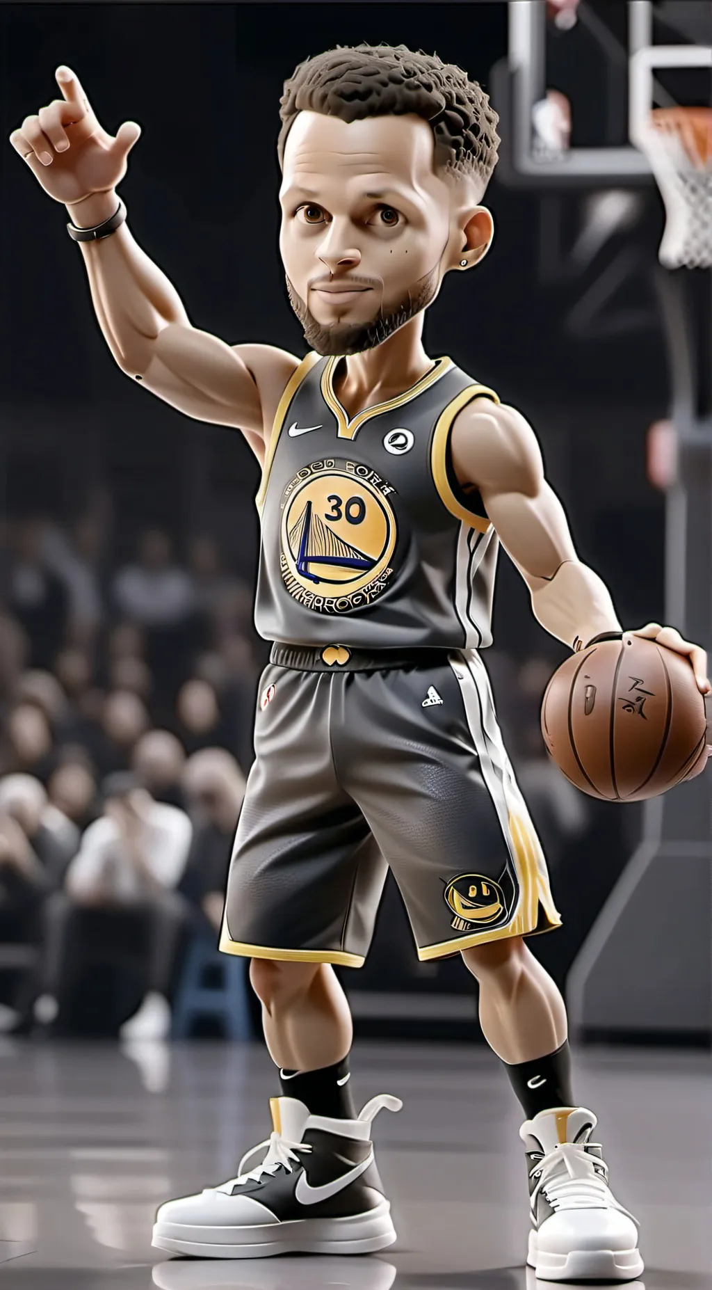 ai character: Steph Curry background