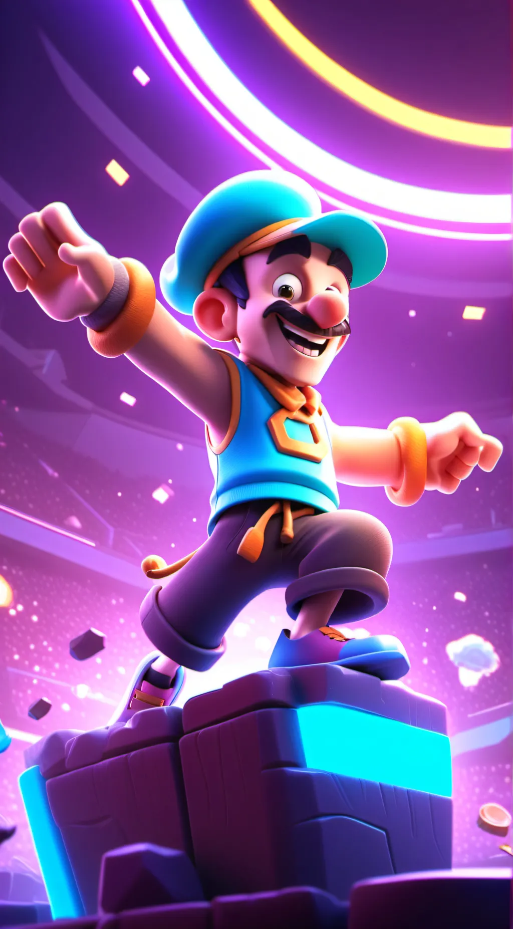 ai character: Goofy ah background