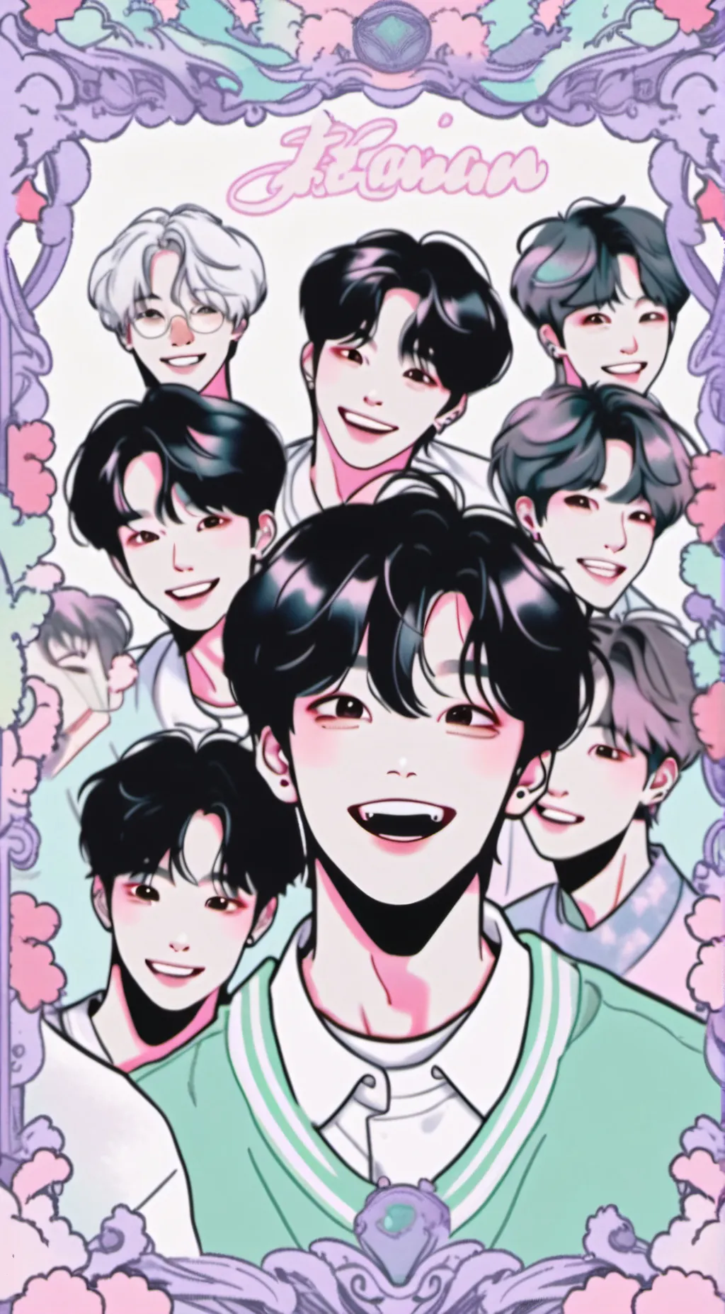 ai character: BTS background