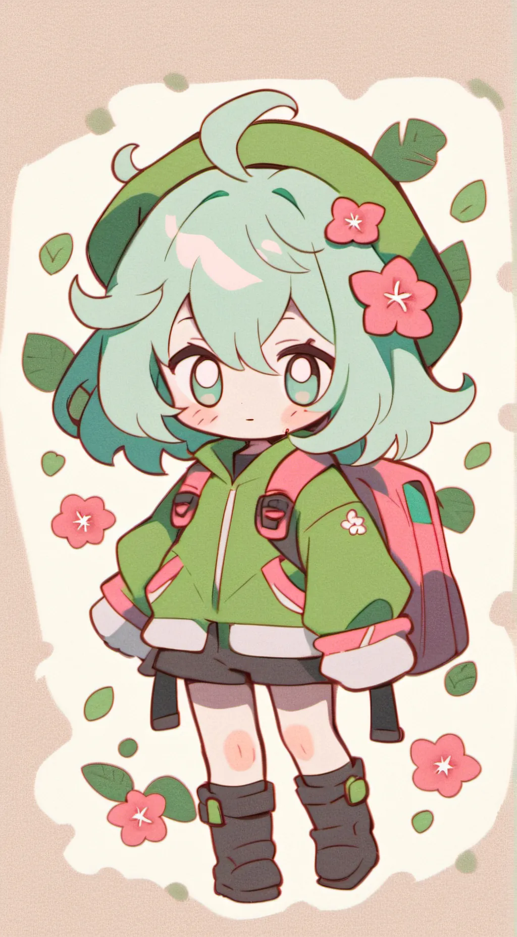 ai character: Amber background