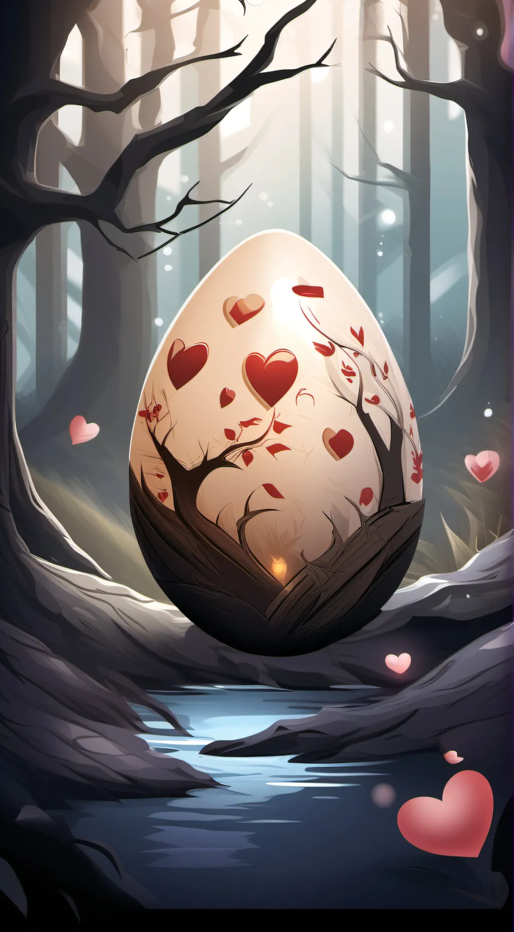 ai character: The loveegg background