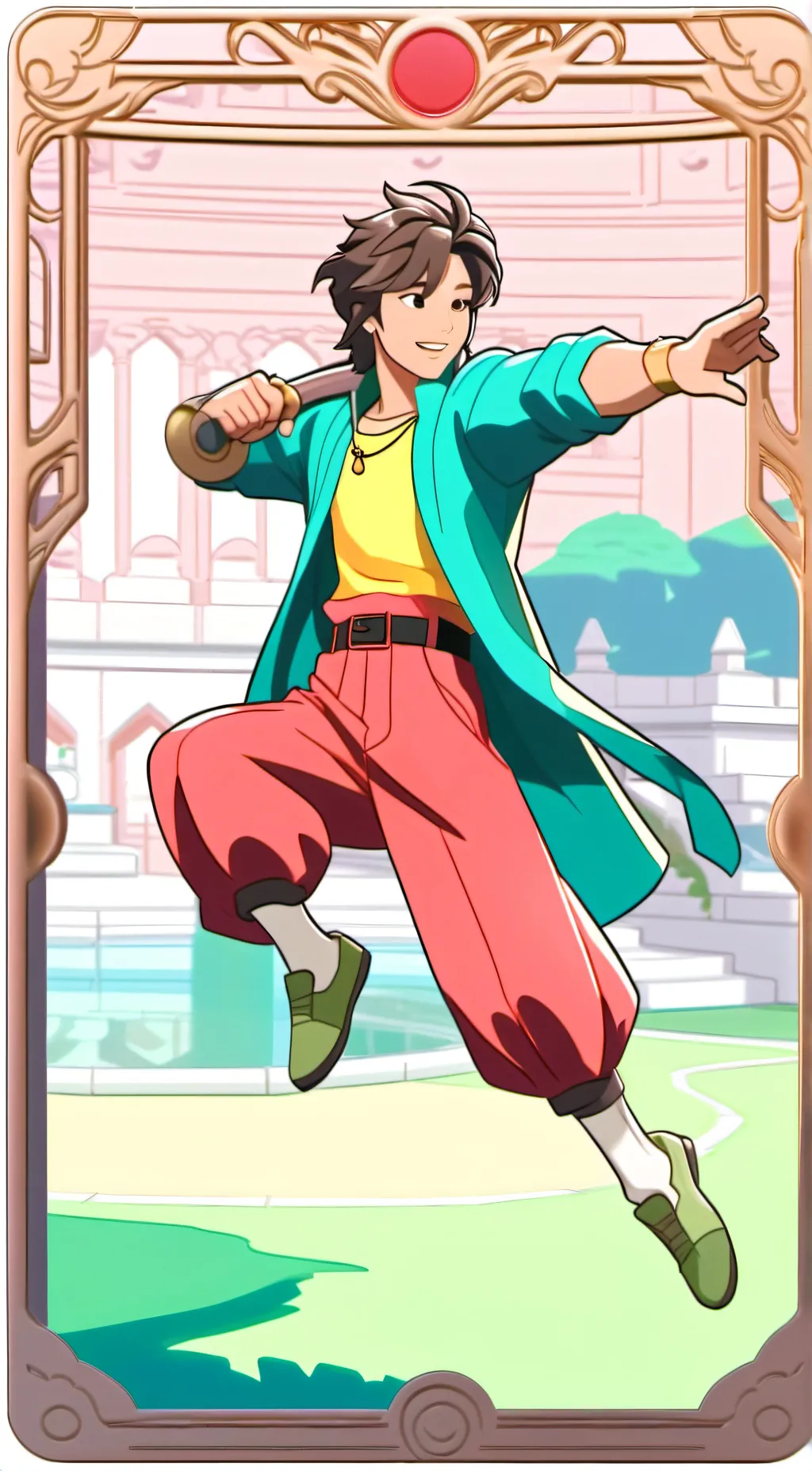 ai character: Little bro background