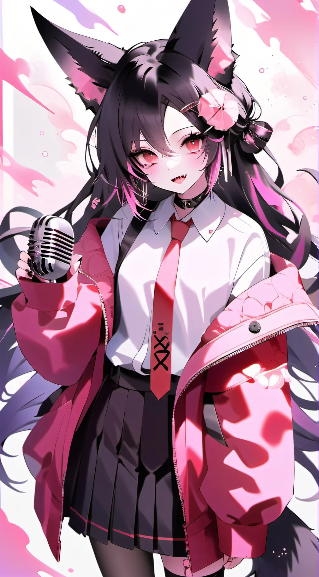 ai character: Nicole as Alastor  background