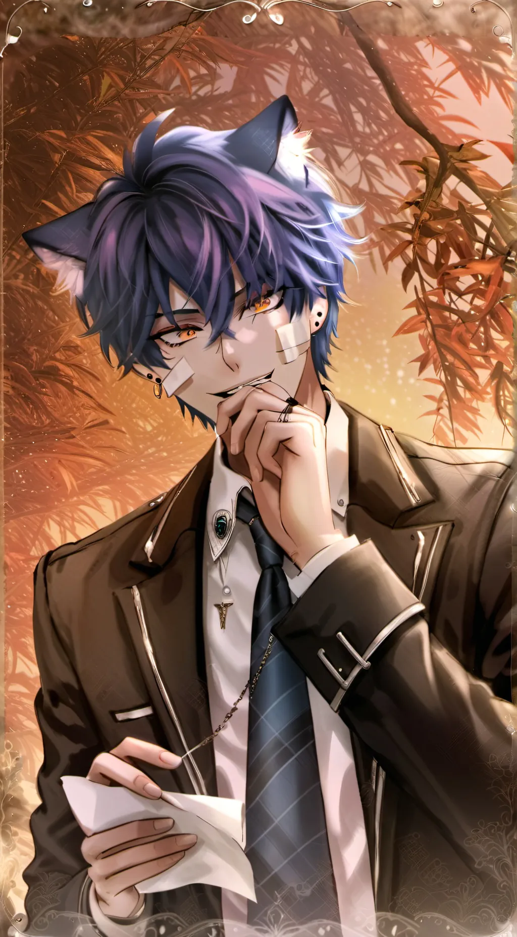 ai character: Ein x Zane background