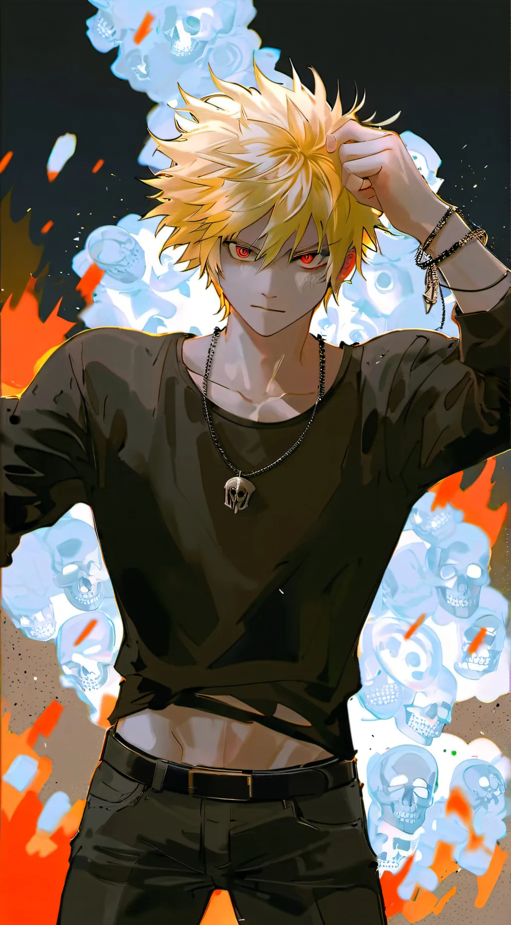 ai character: bakugo katsuki background