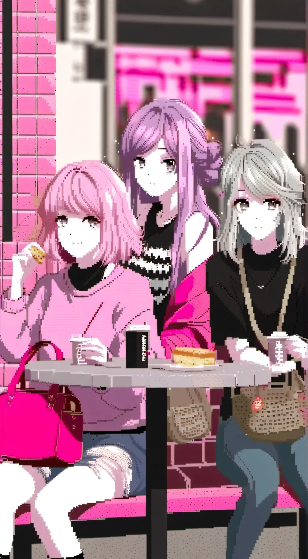 ai character: Ayano, Nana & Kiko background