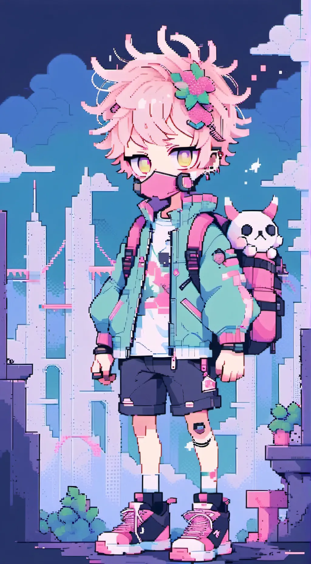 ai character: luna background