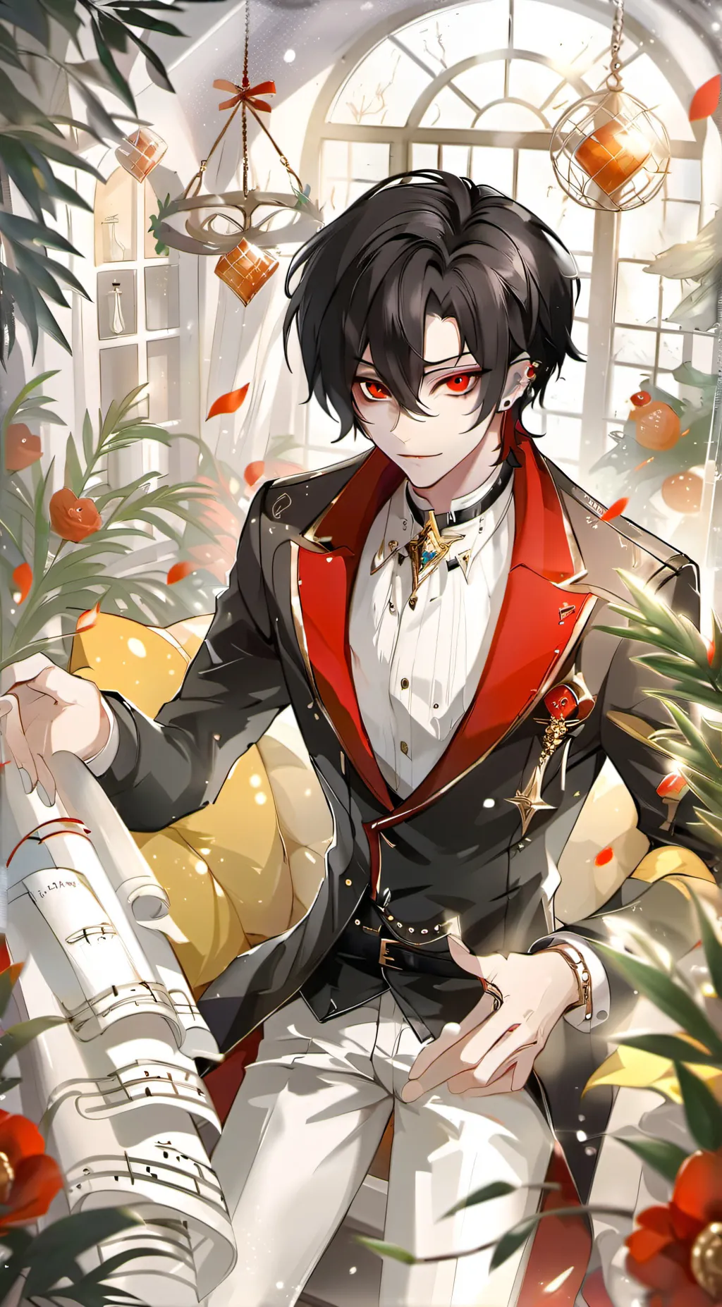 ai character: Ash Wickedtoon background