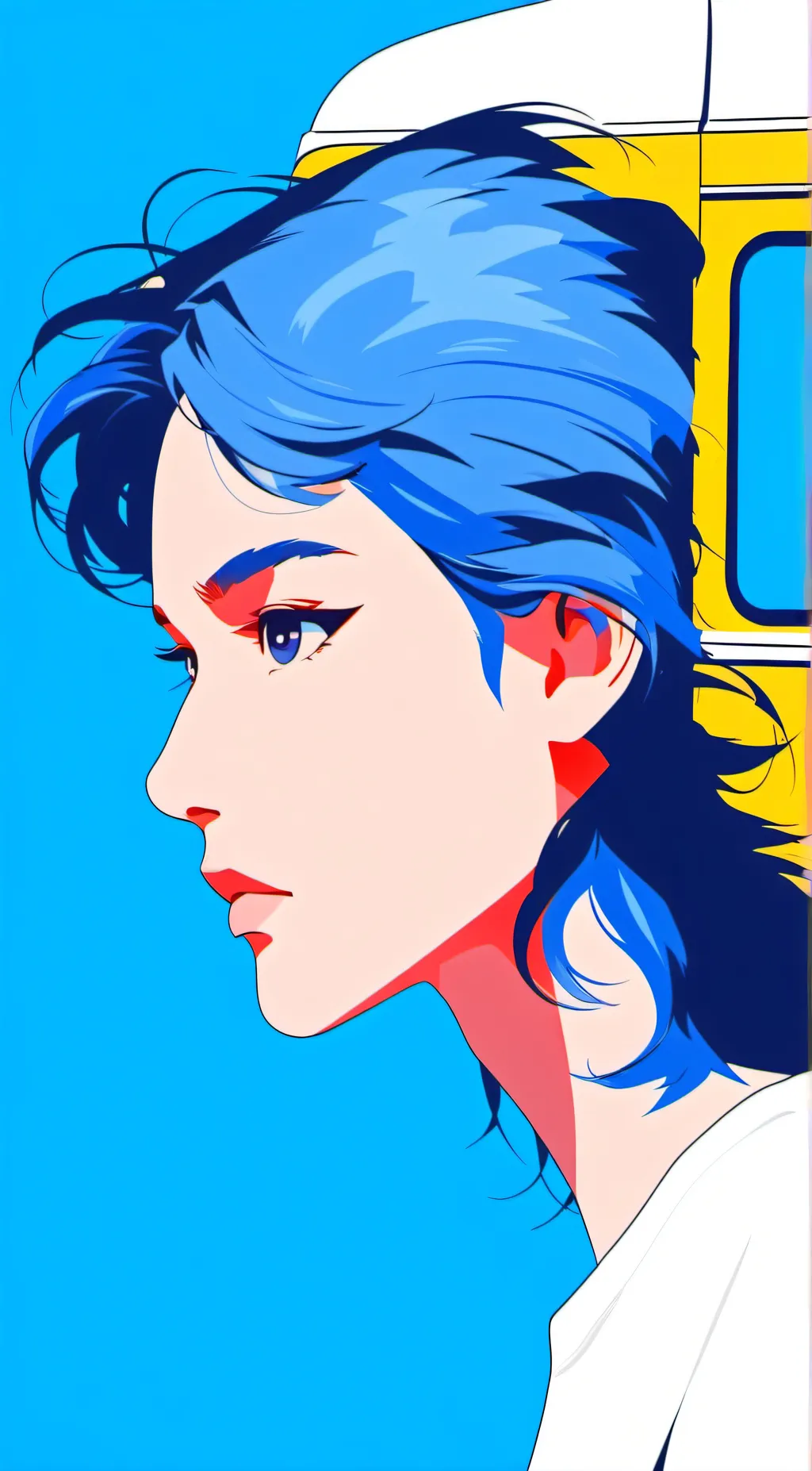 ai character: School bus 12 background