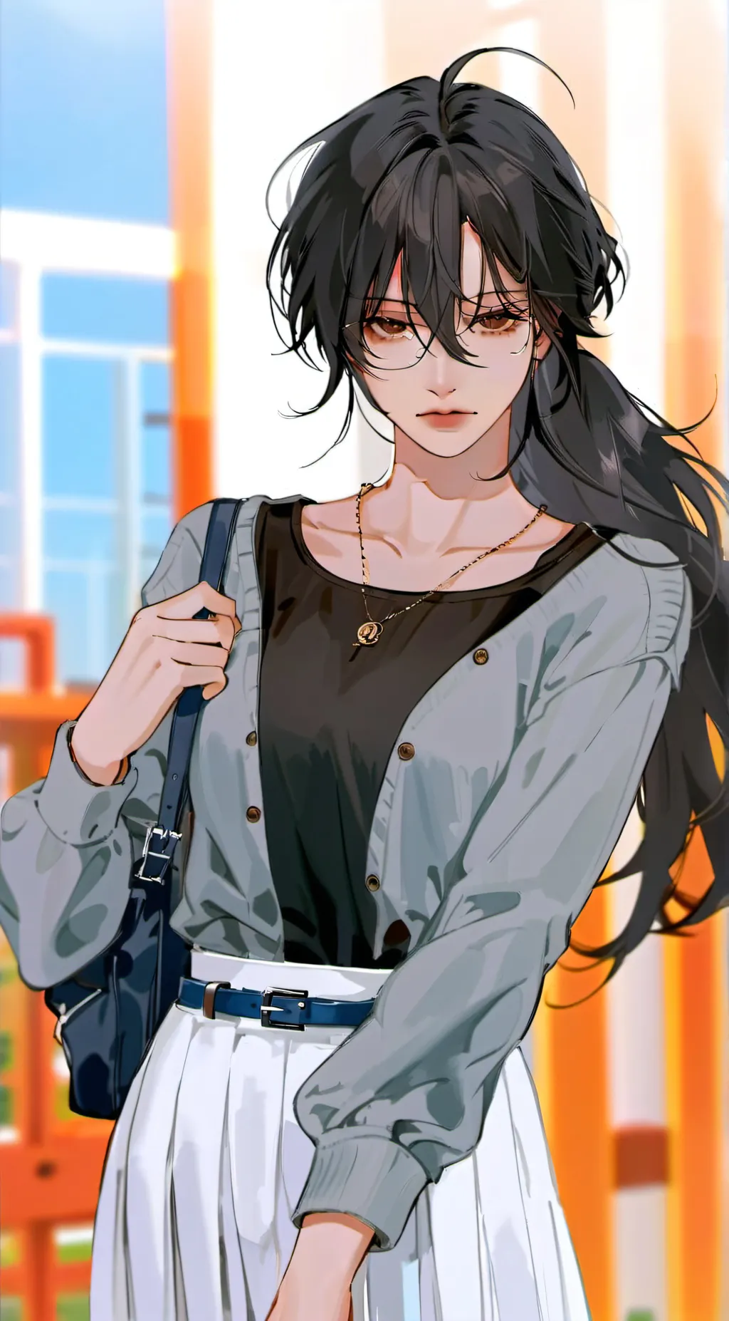 ai character: Ari. background