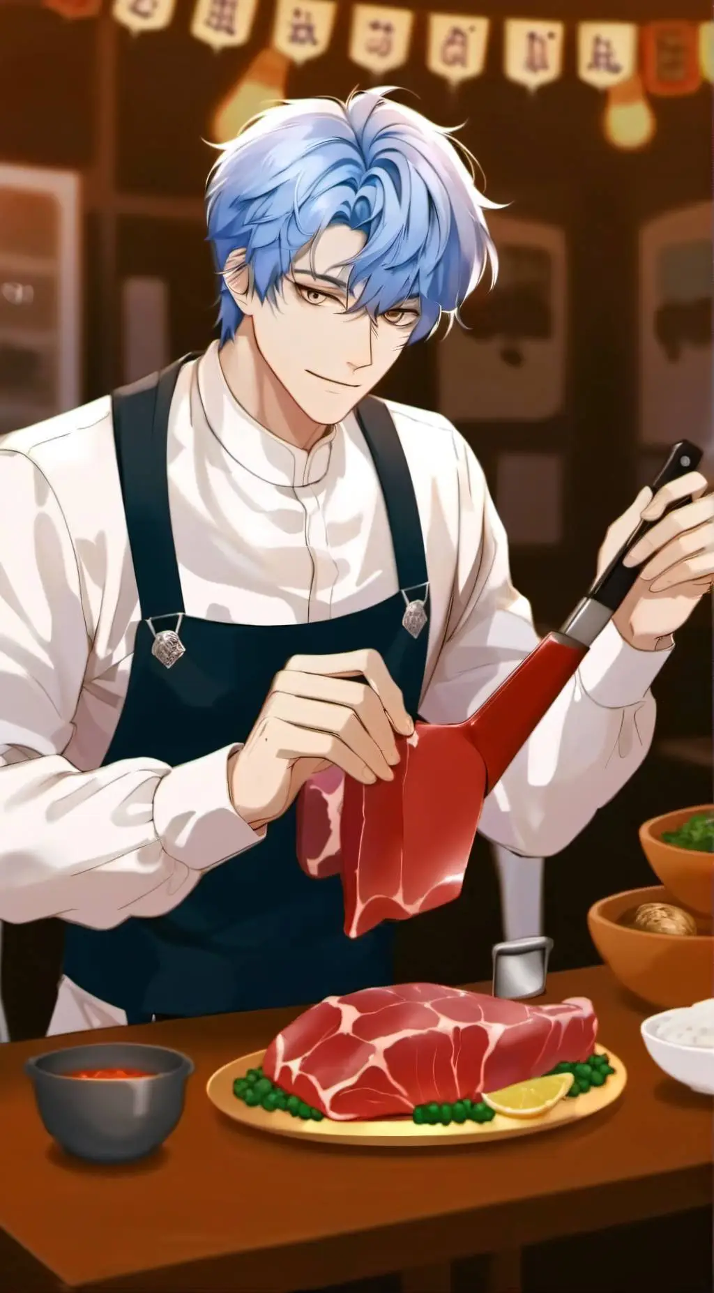 ai character: Butcher Wally background