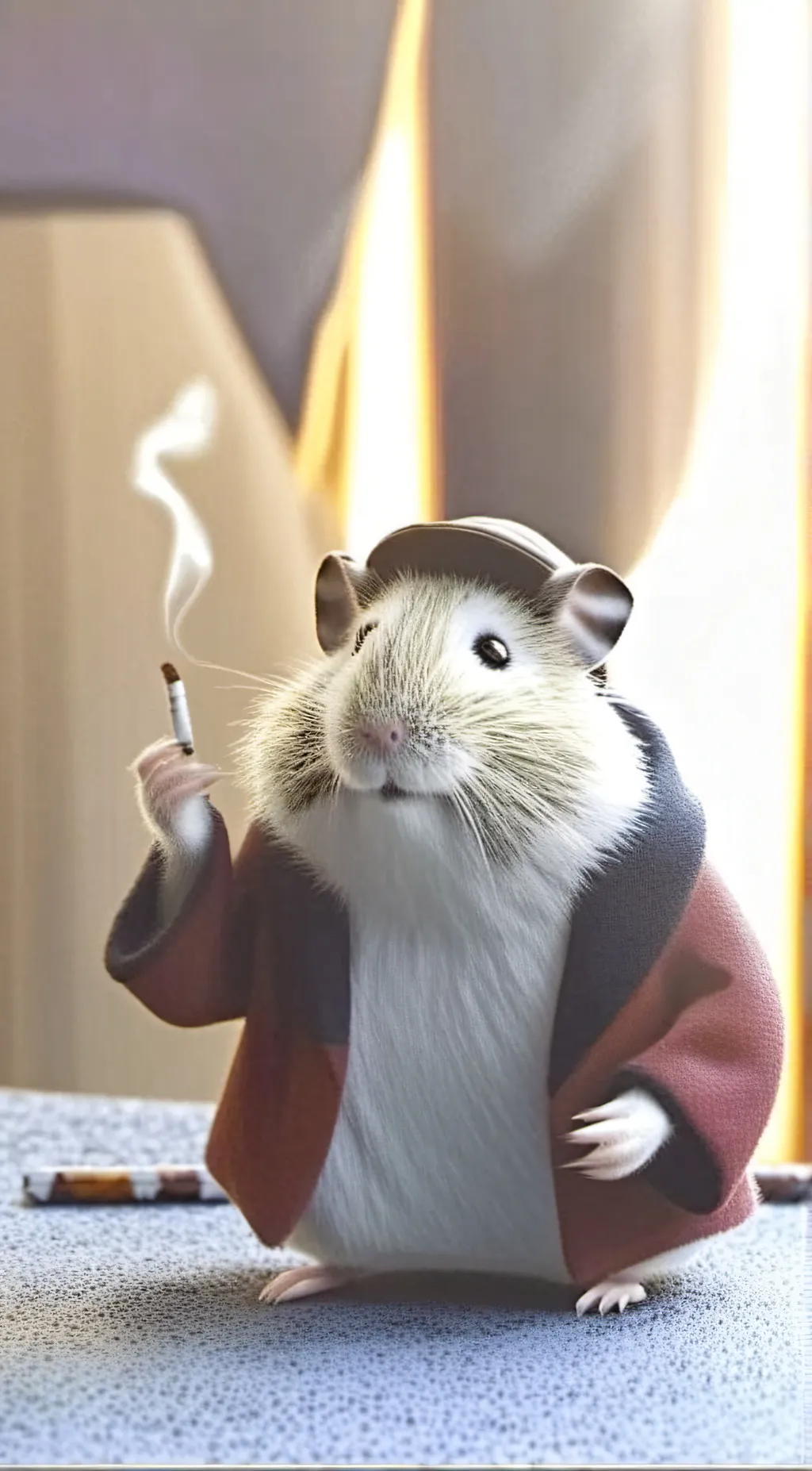 ai character: biggie cheese background