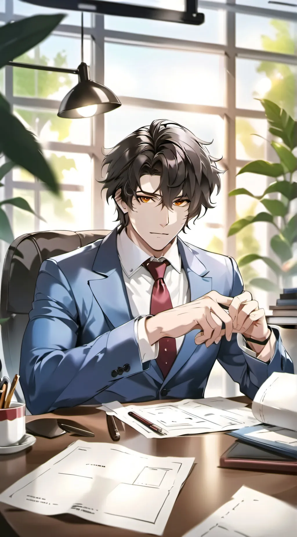 ai character: Dominic Wood background