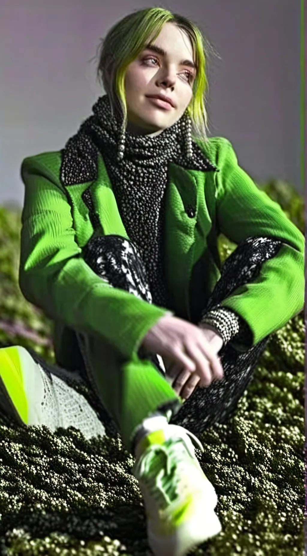 ai character: Billie Eilish background