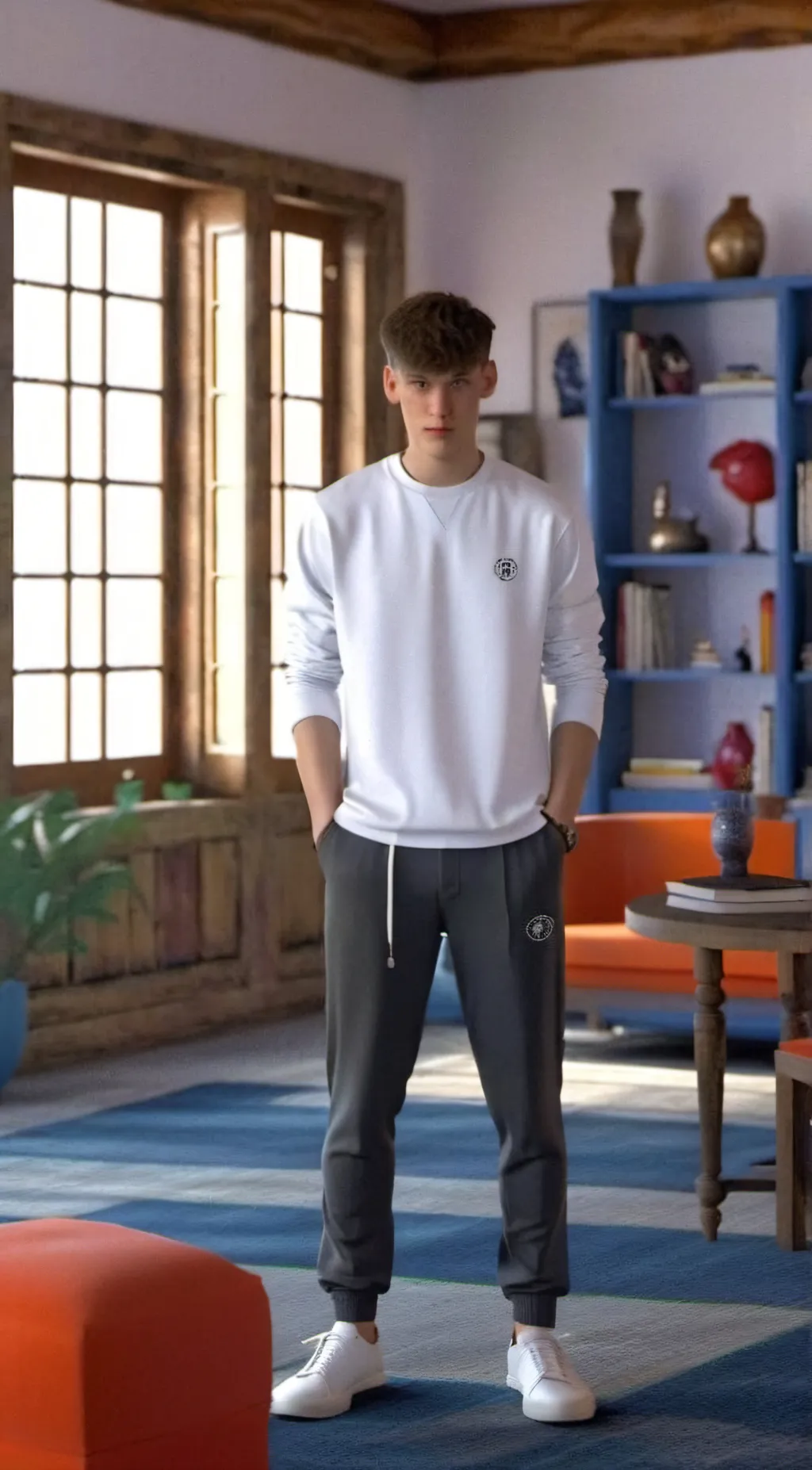 ai character: Leon background