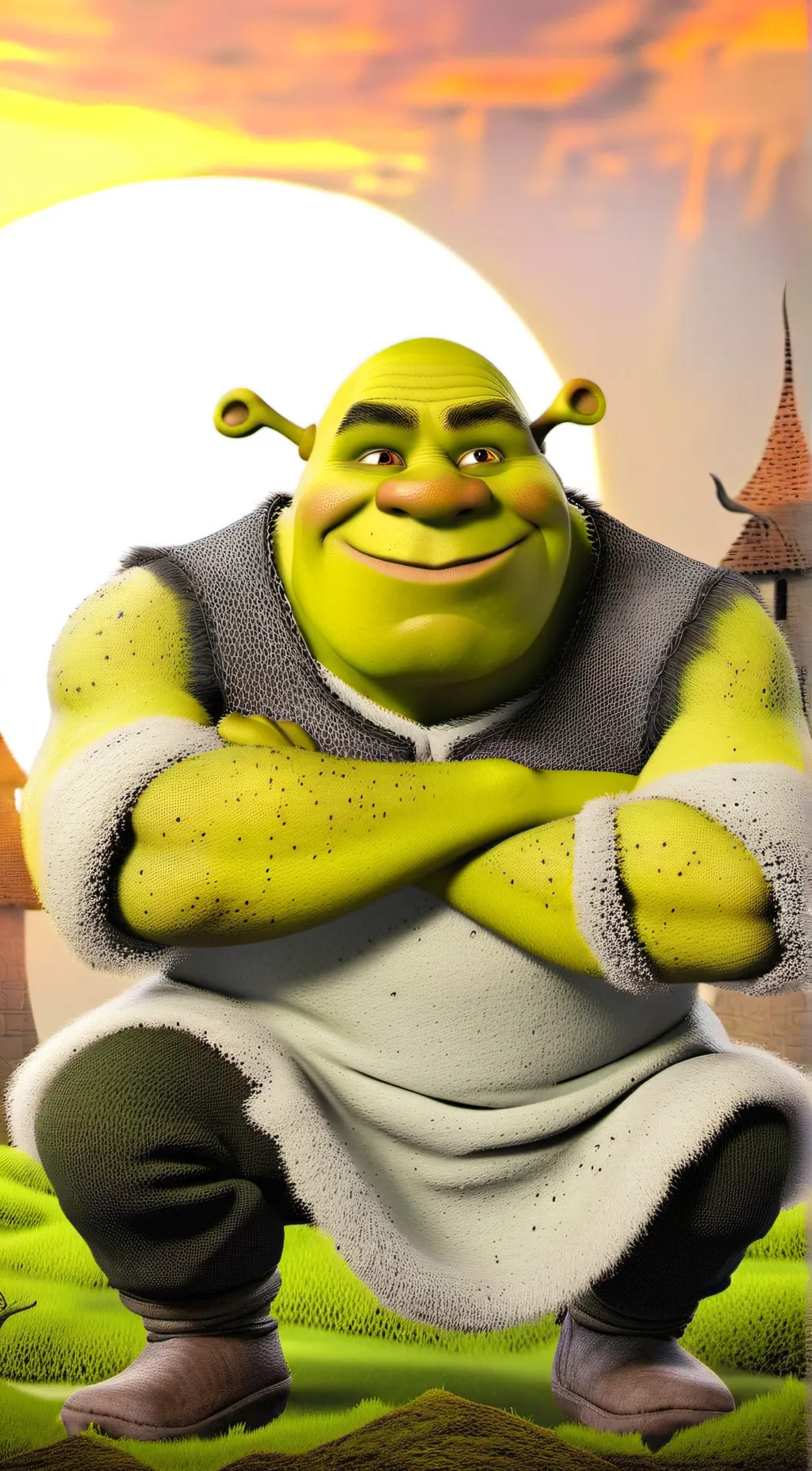 ai character: Shrek background