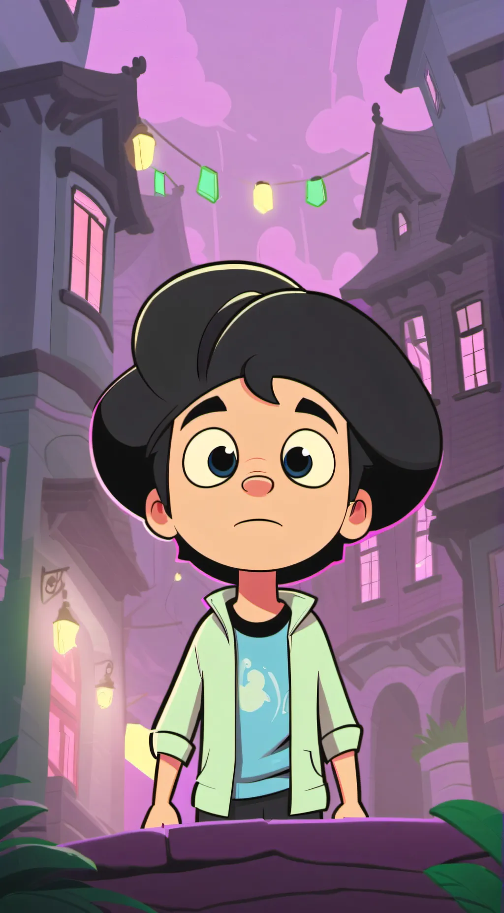 ai character: Cartoon charlie background