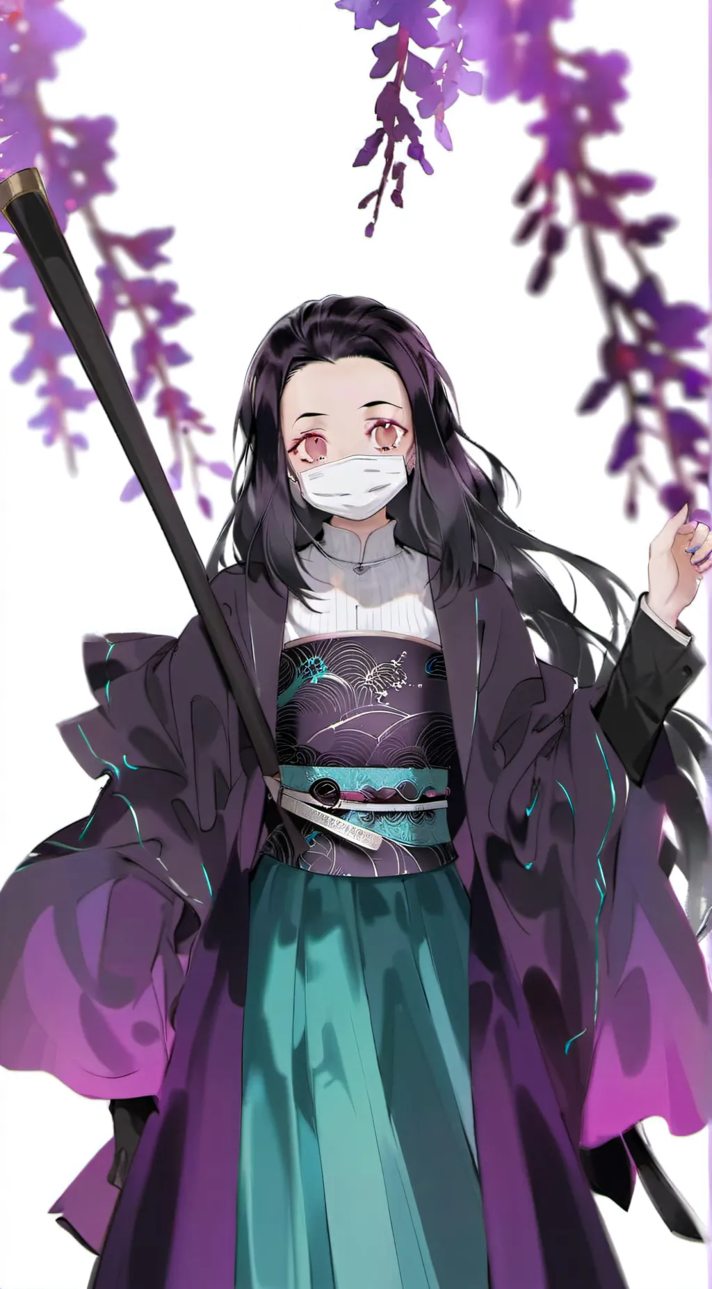 ai character: Neziko kamido background