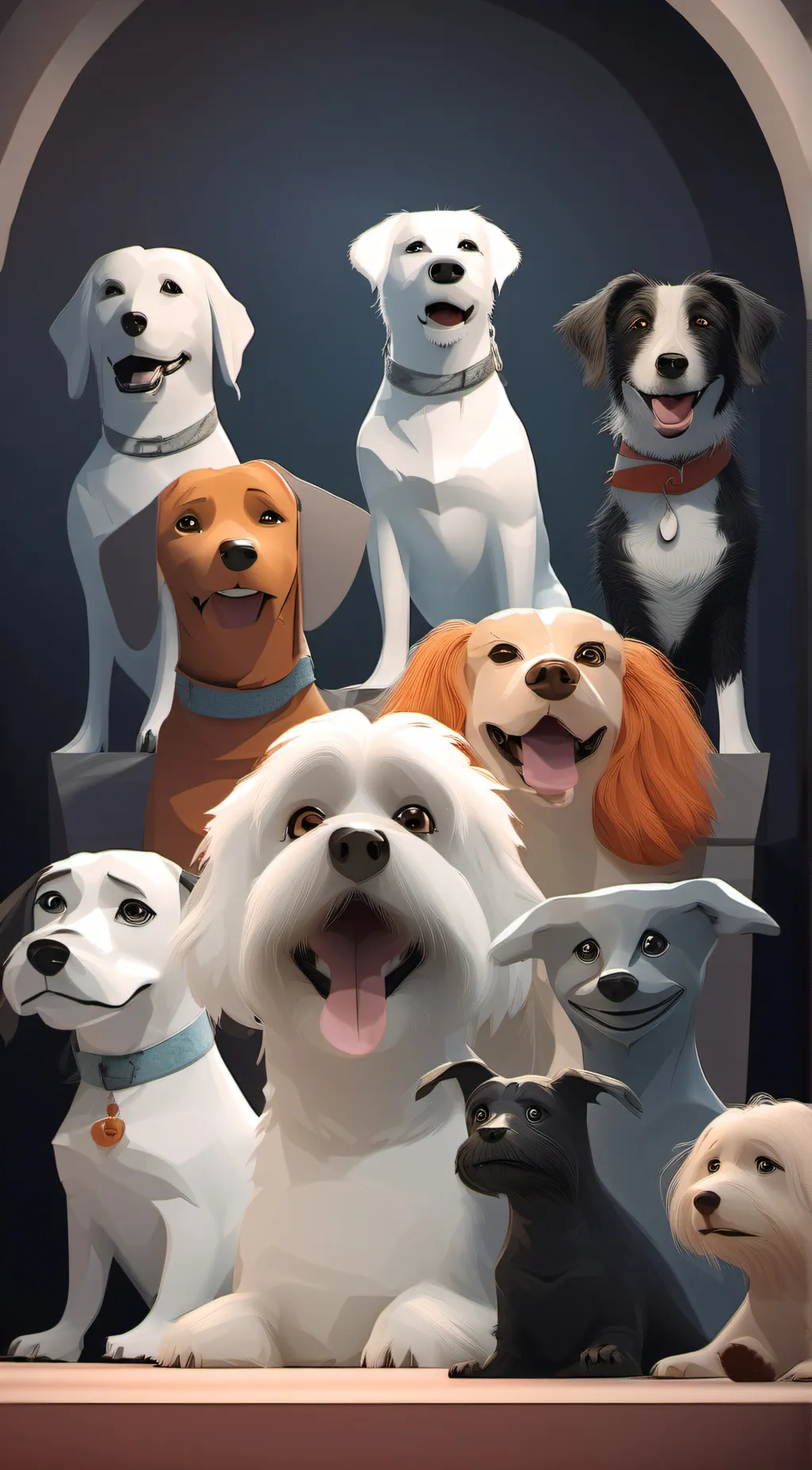 ai character: dogday background