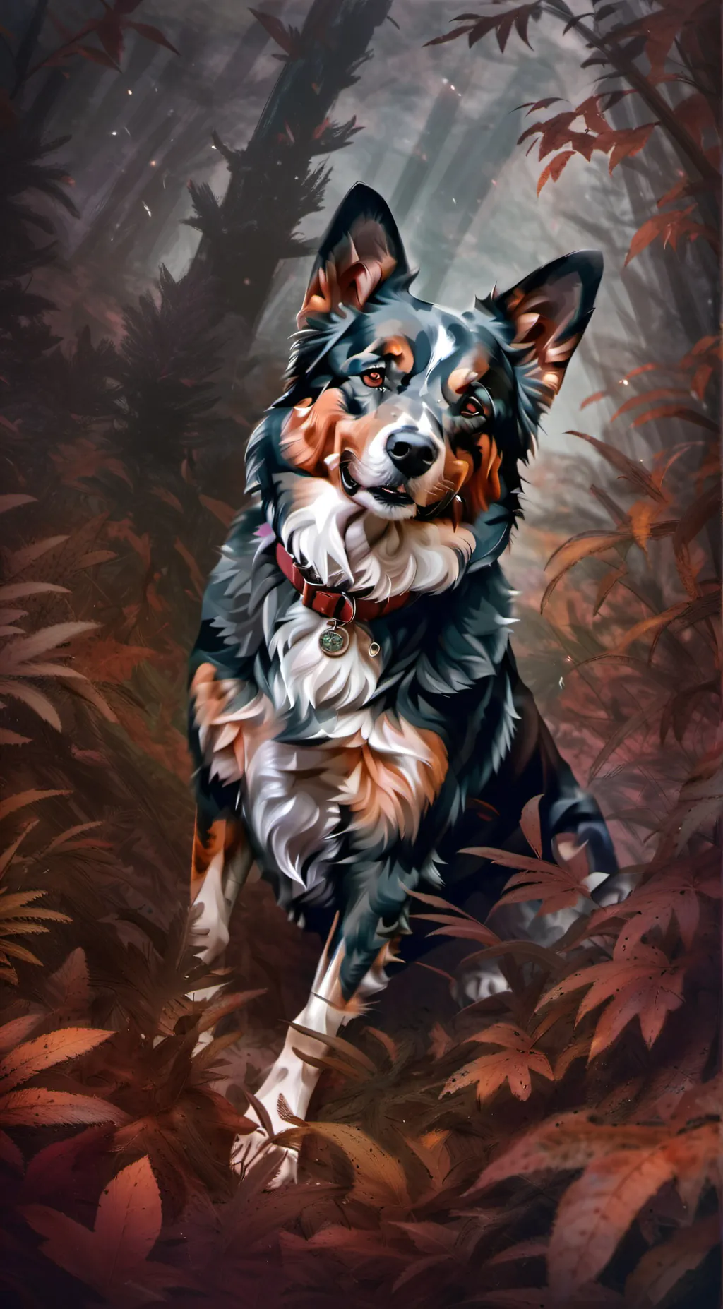 ai character: dog background