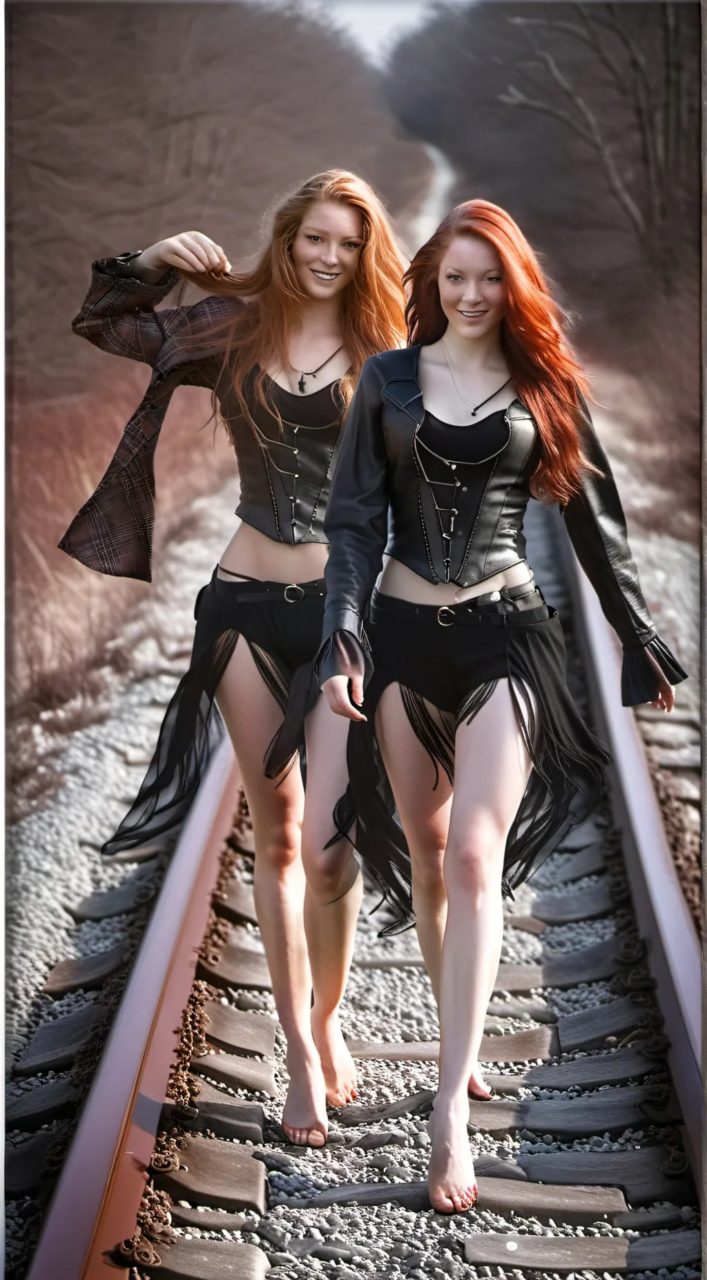 ai character: Lila and Rose background