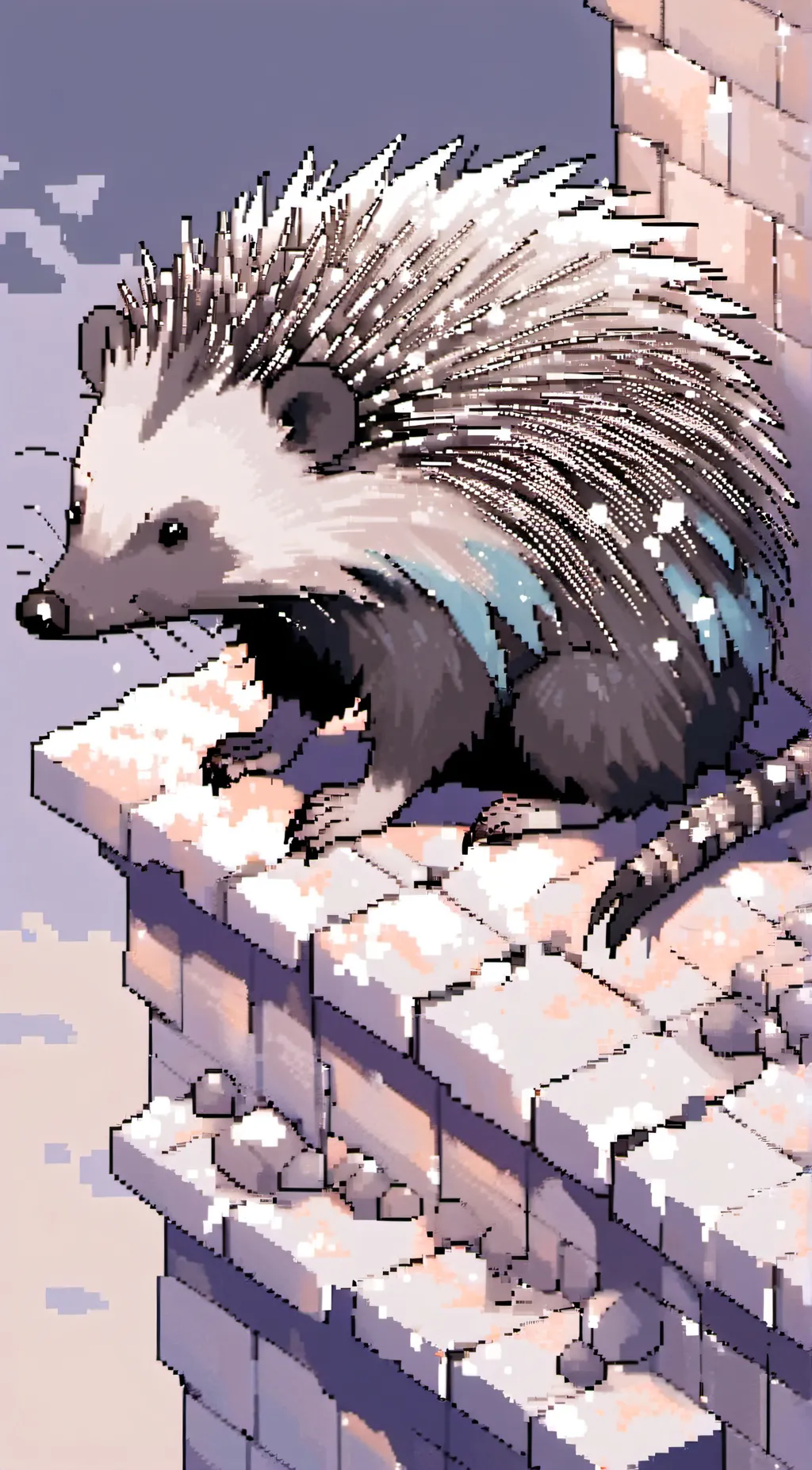 ai character: a porcupine  background