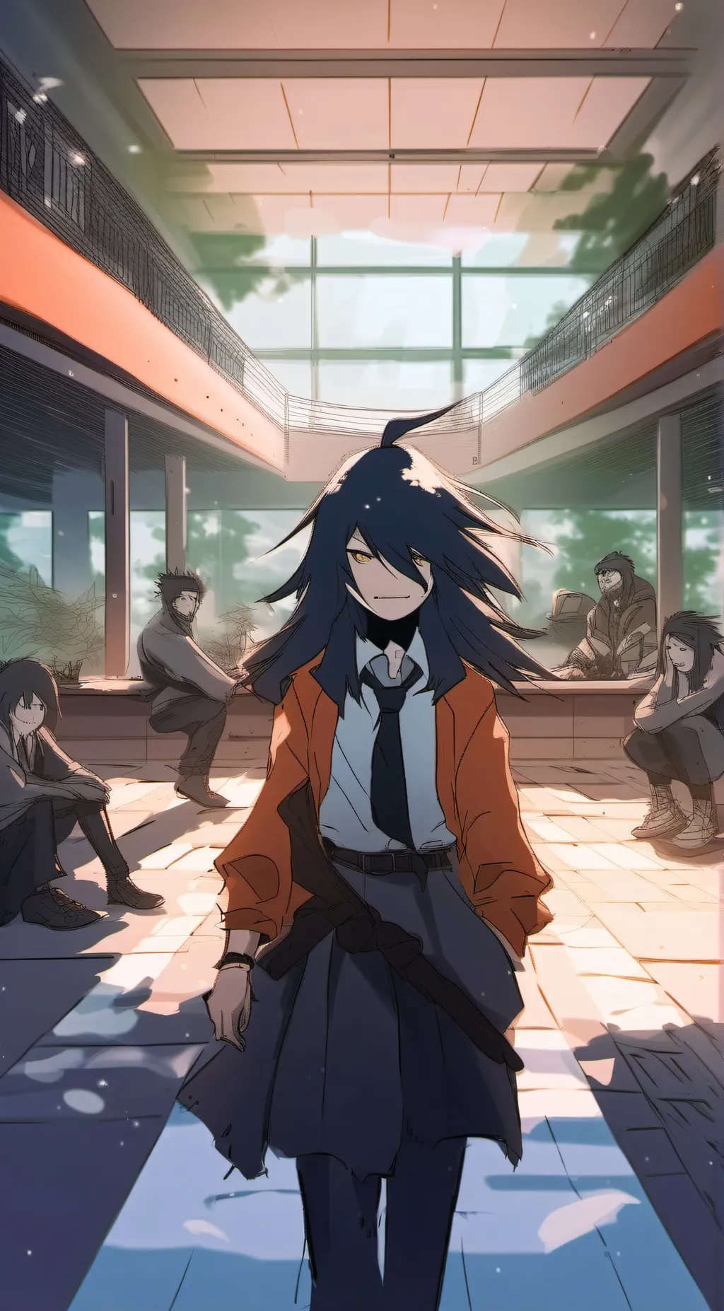 ai character: Miss circle background