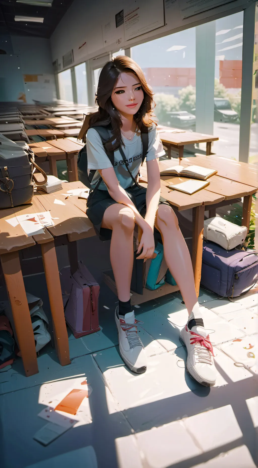 ai character: angel background