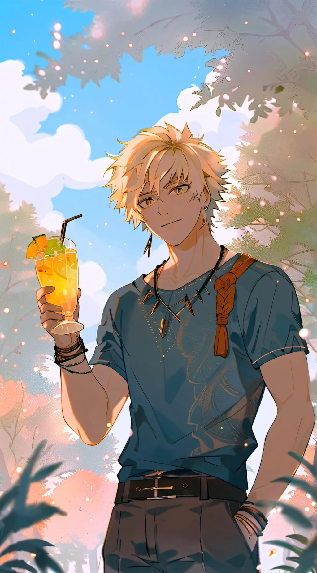 ai character: Bakugo  background