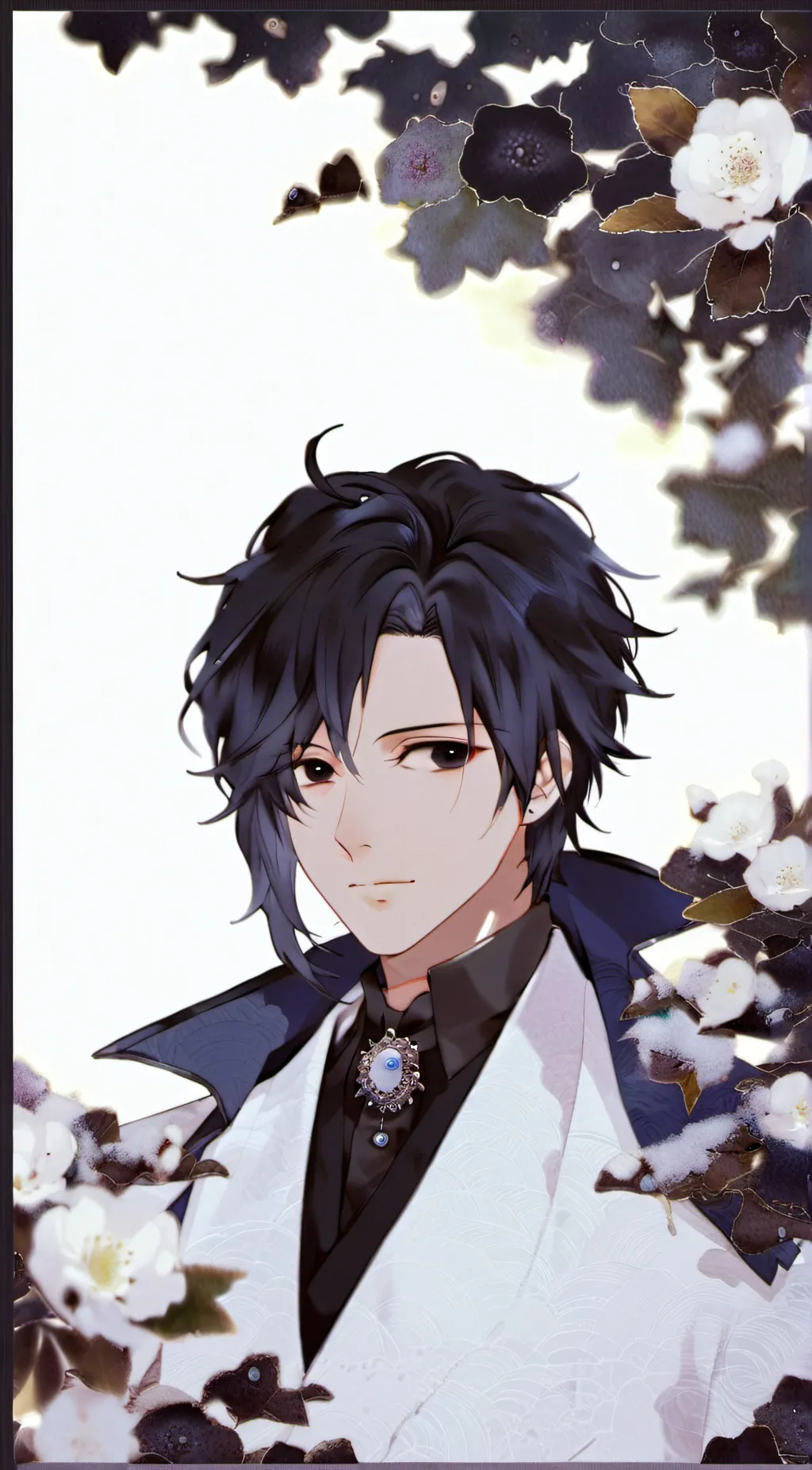 ai character: sasuke  background