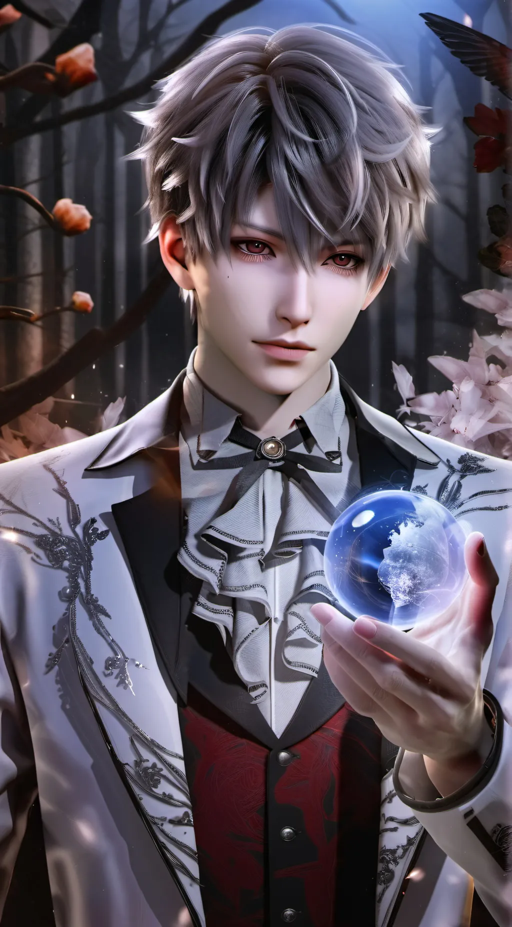 ai character: Lake background