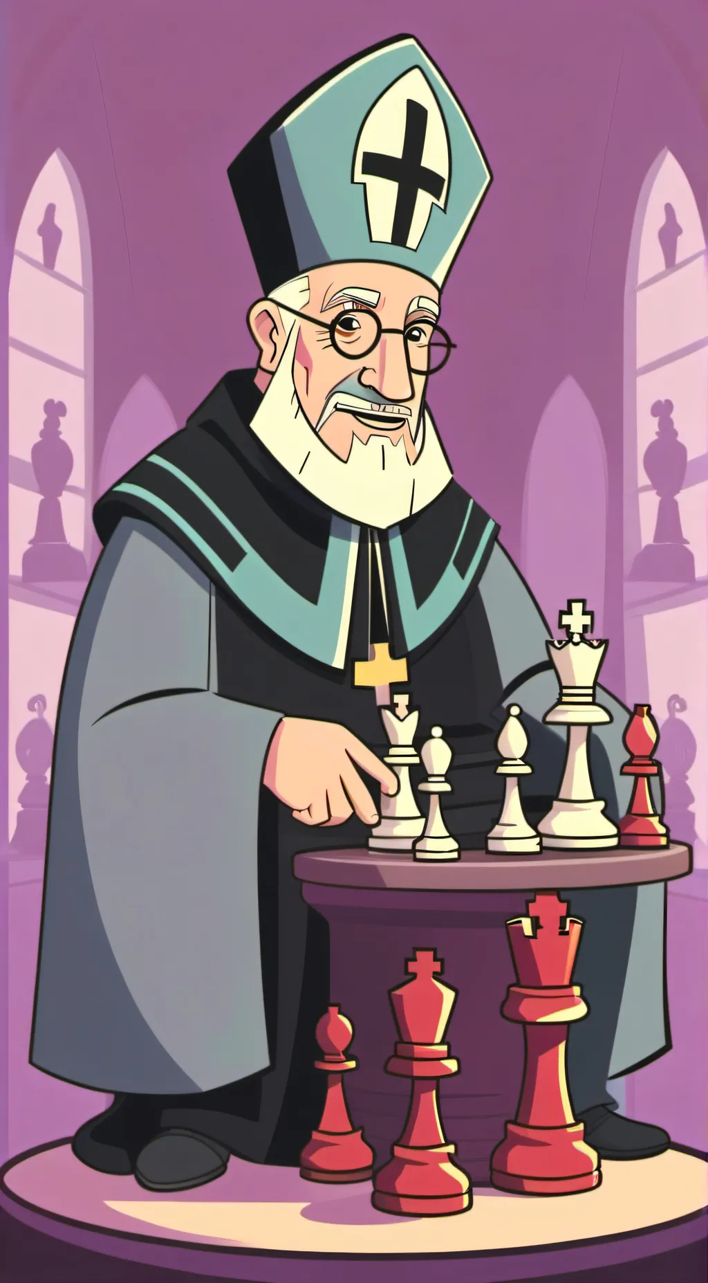 ai character: the bishop background