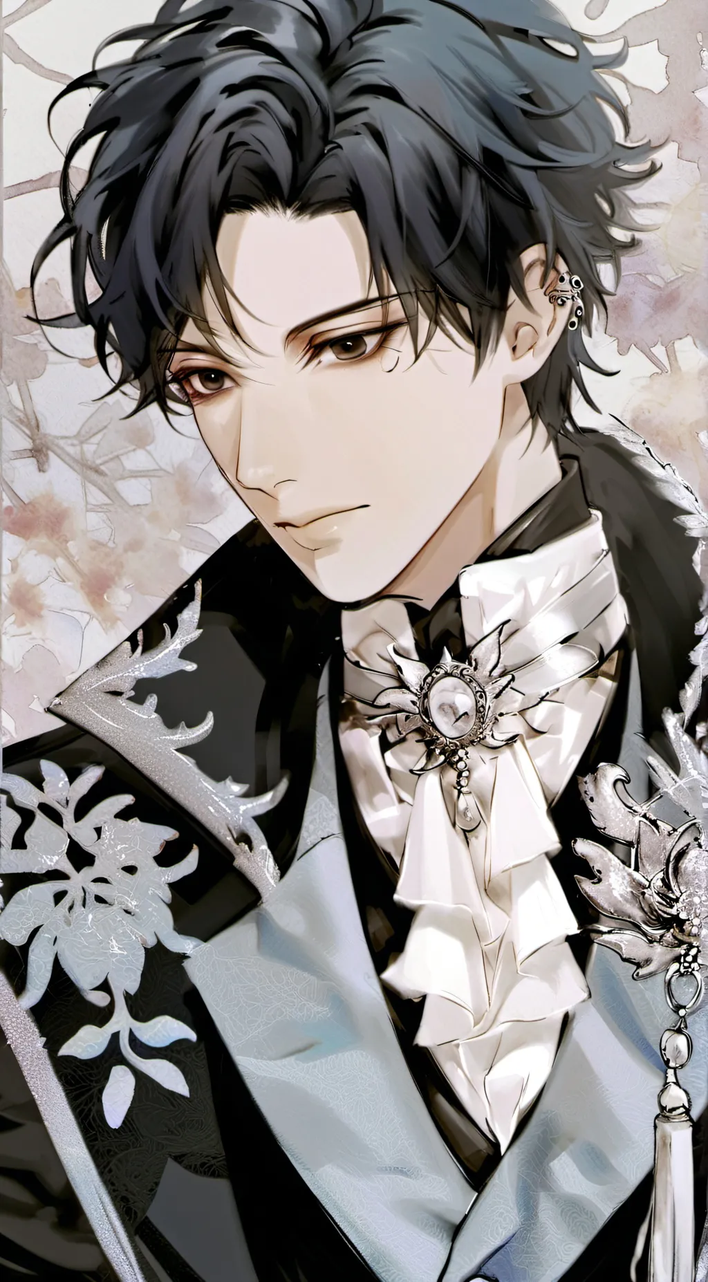 ai character: sasuke  background