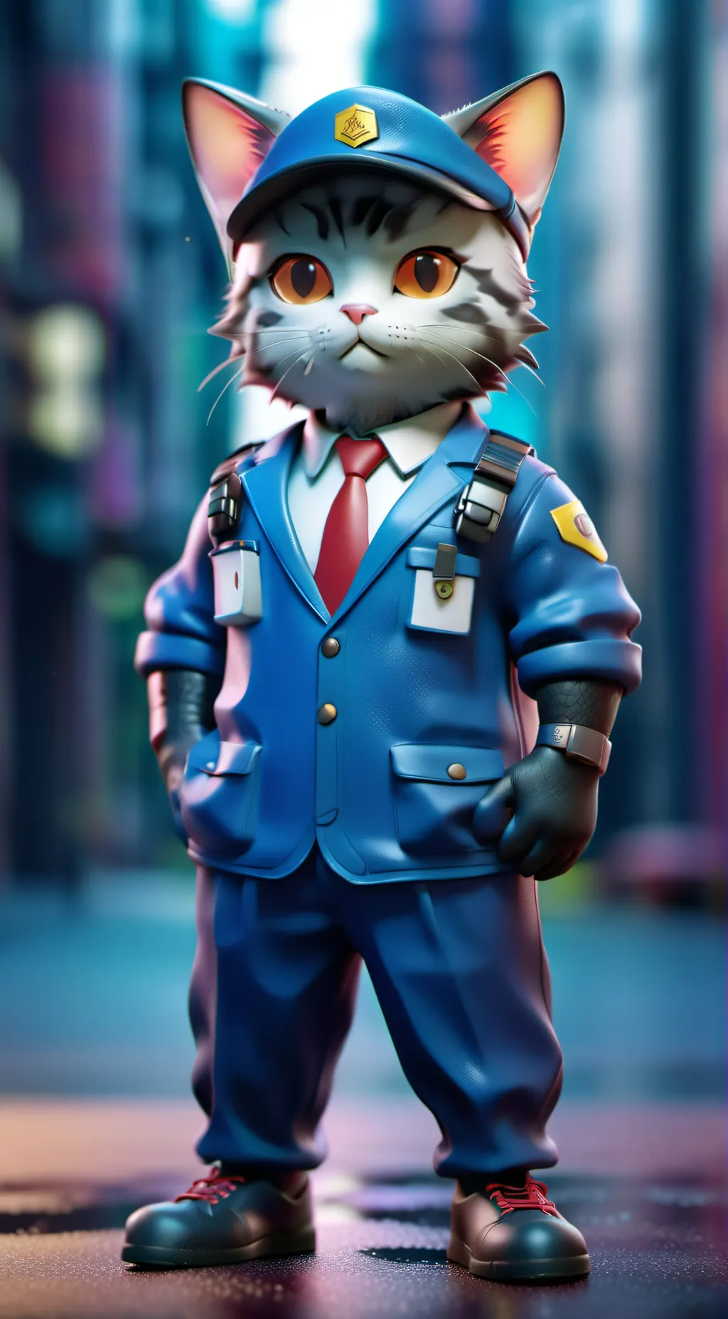 ai character: Cat Club background