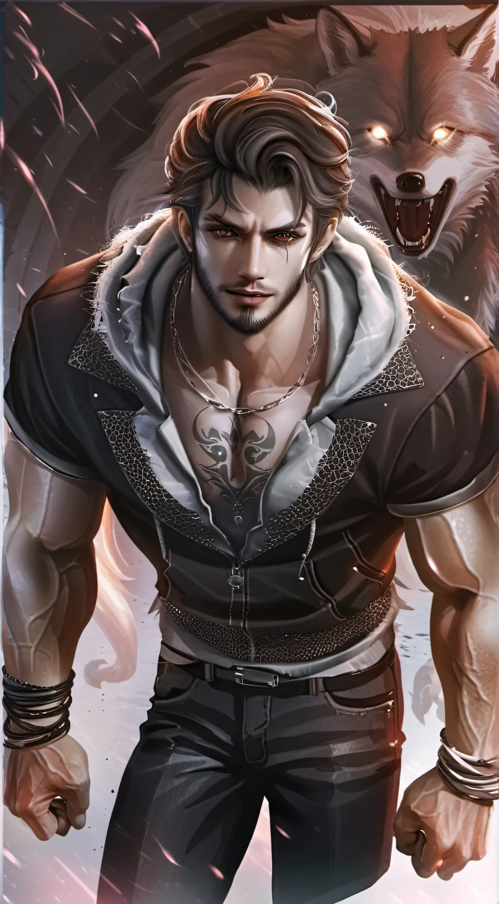 ai character: Damien background