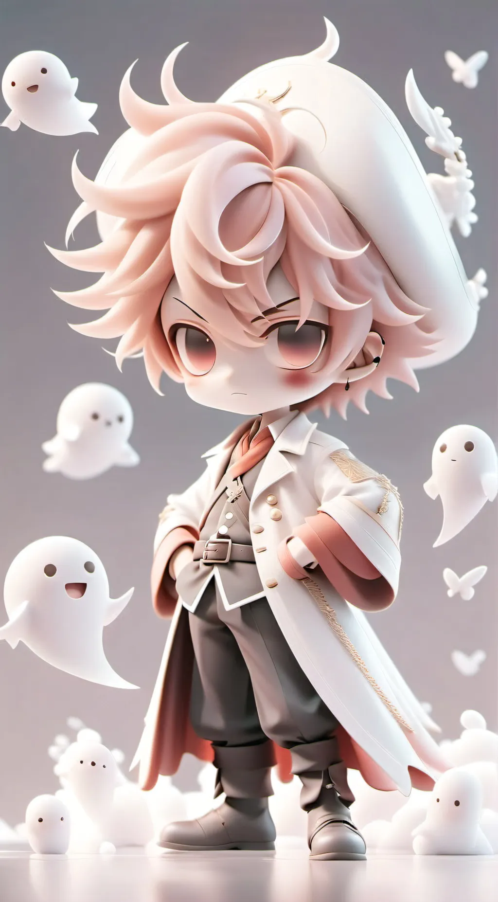 ai character: A Ghostly Mystery background