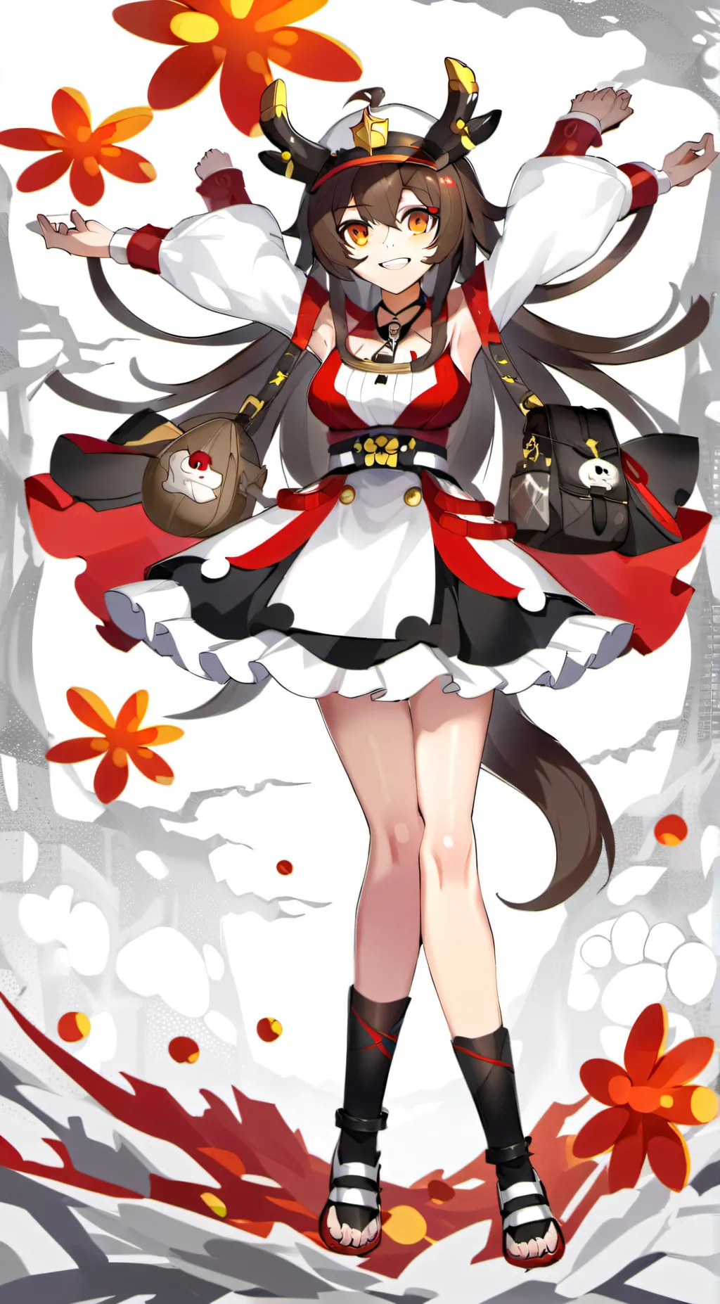 ai character: Amber background